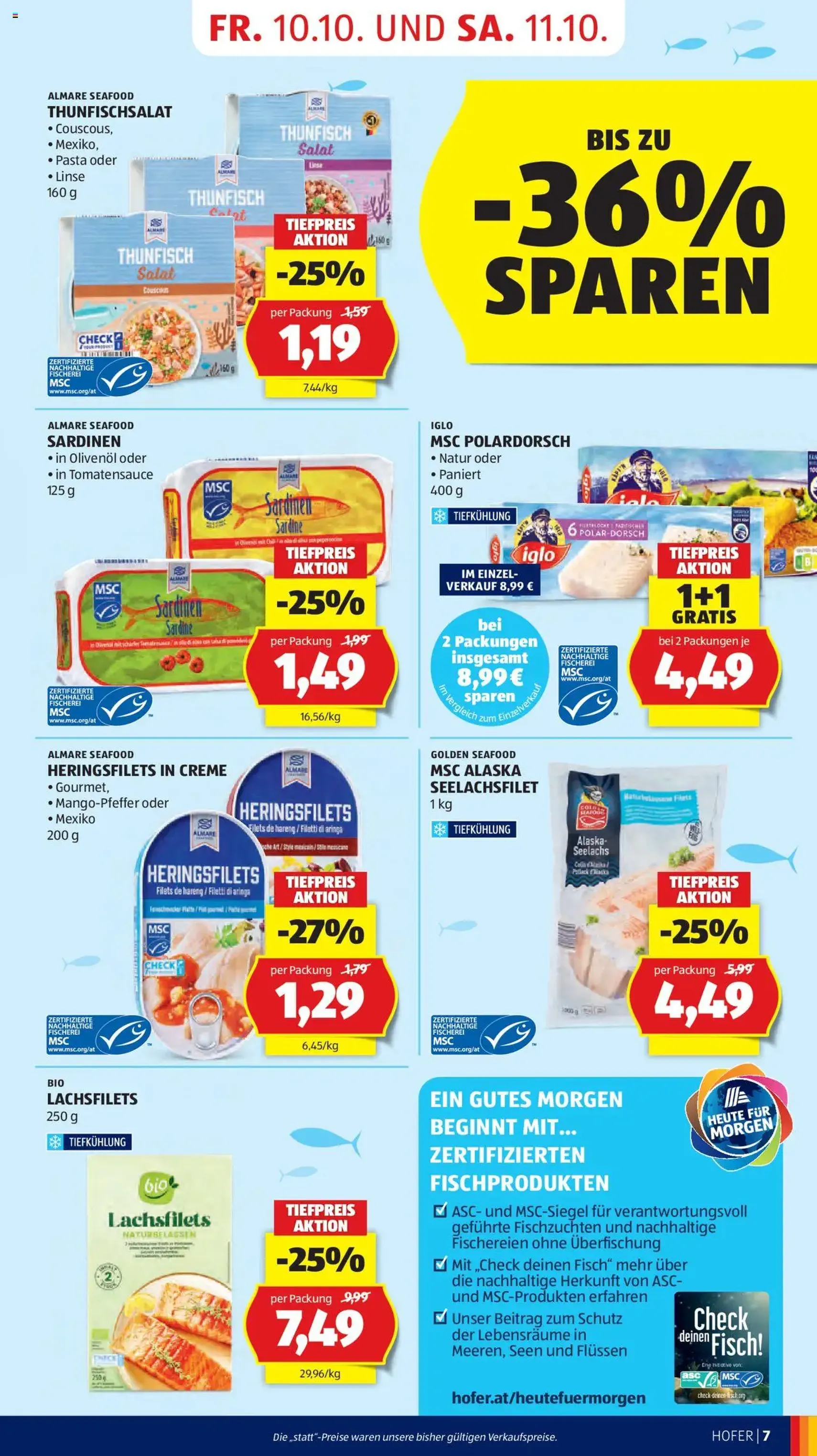 Hofer Flugblatt - Gültiger Prospekt ab 10.10.2025, Seite 9 von insgesamt 40