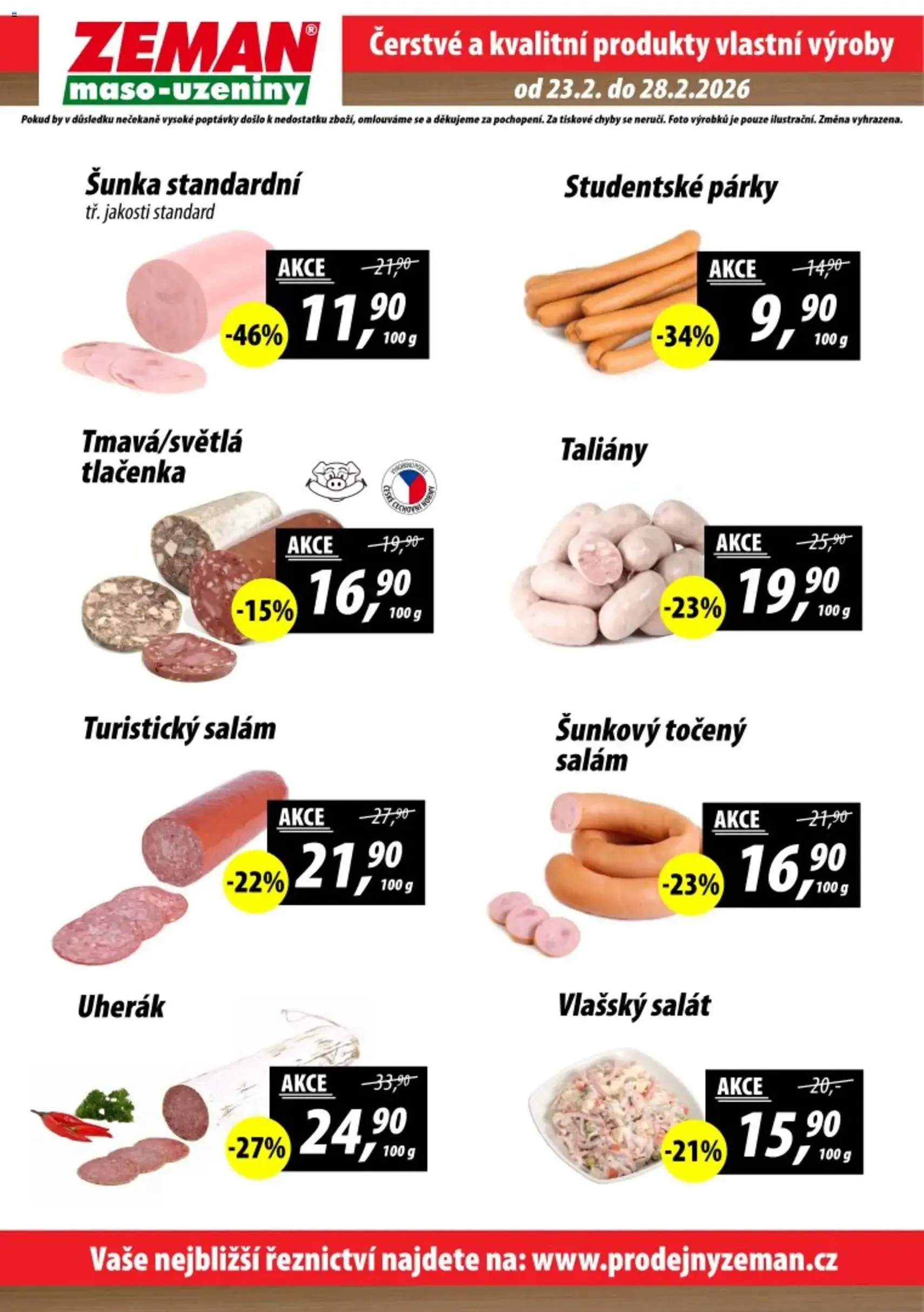 Prodejny Zeman leták - platný leták od 23.02.2026 strana 2 z 2