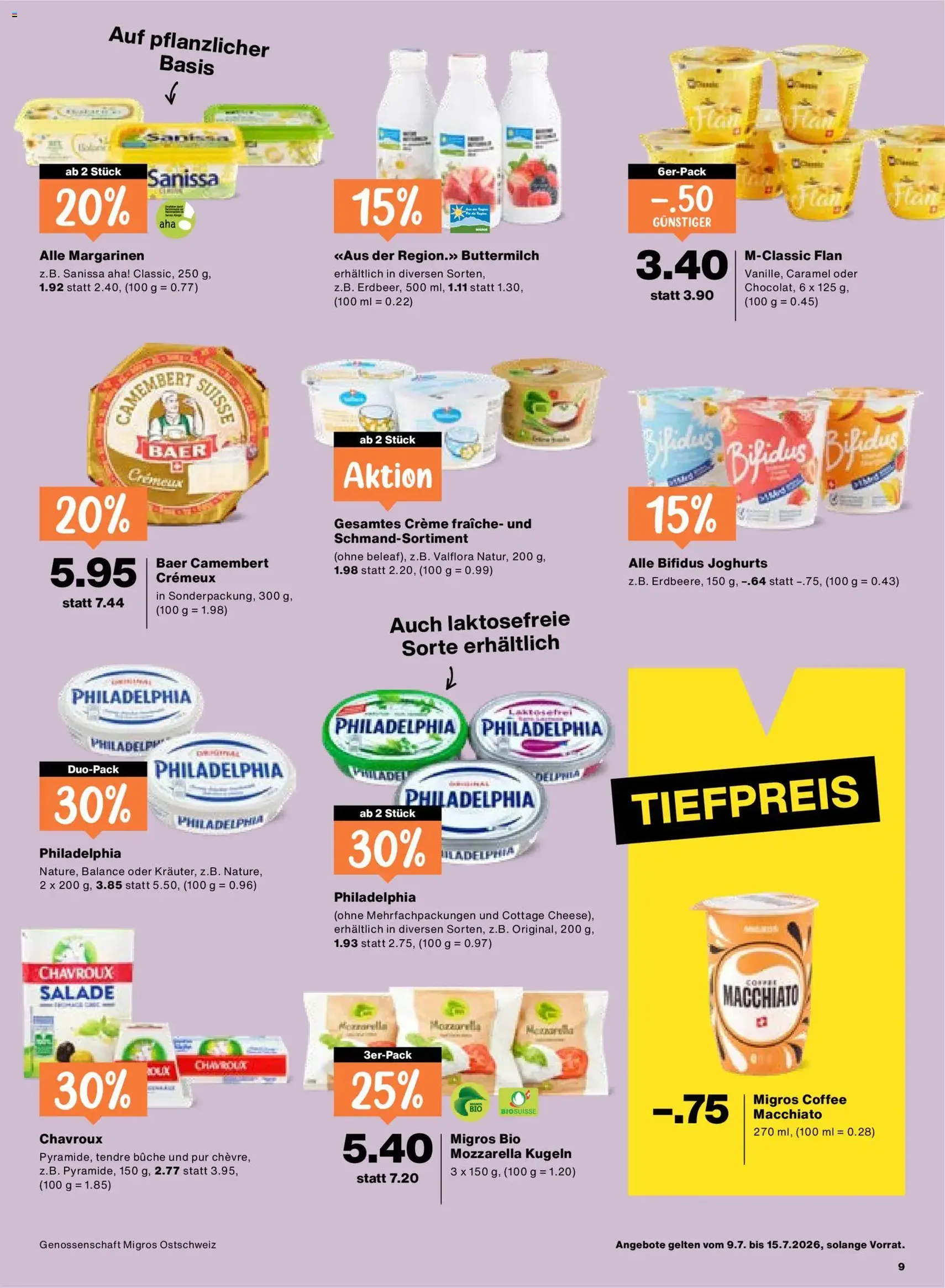 Migros aktionen - Gültiger Prospekt ab 09.07.2026, Seite 9 von insgesamt 20