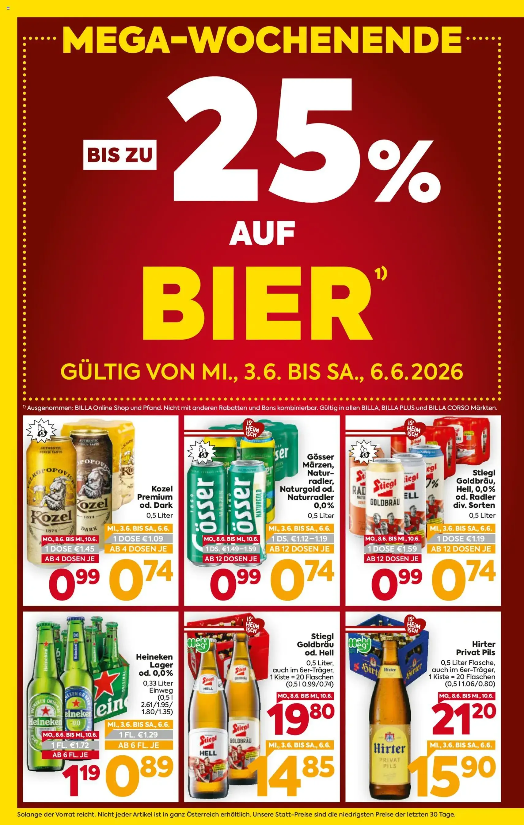 Billa Flugblatt - Gültiger Prospekt ab 03.06.2026, Seite 2 von insgesamt 16