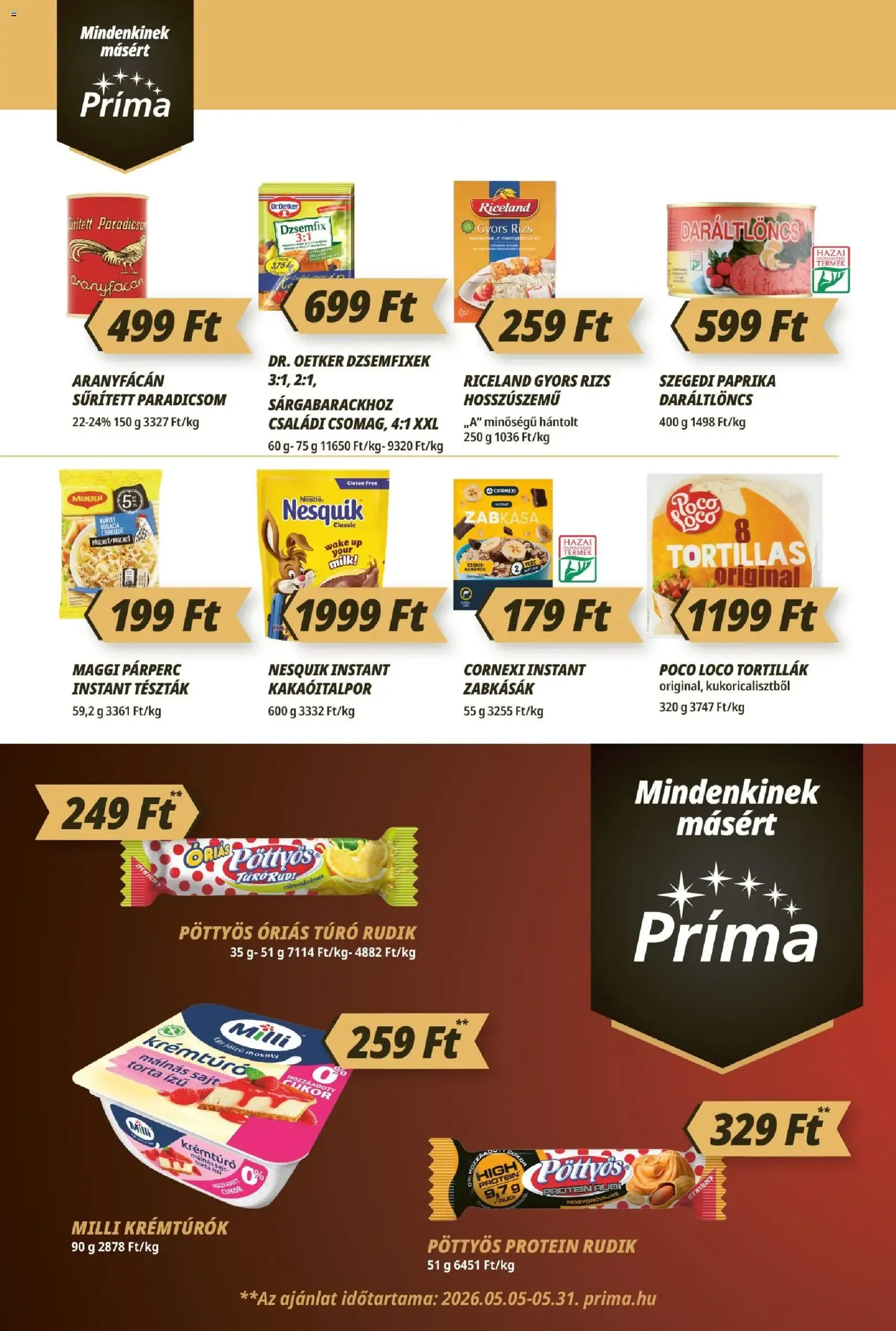 CBA Príma akciós újság - 2026.05.21. érvényes szórólap 4 oldal 12 oldalból