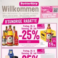 Sutterlüty Flugblatt - Prospekt Vorschau gültig ab 24.07.2025