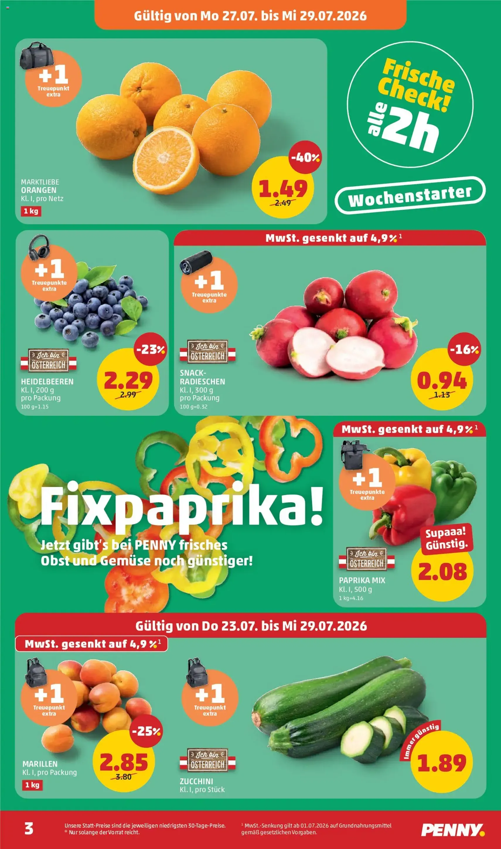 Penny Markt Flugblatt - Gültiger Prospekt ab 23.07.2026, Seite 3 von insgesamt 28