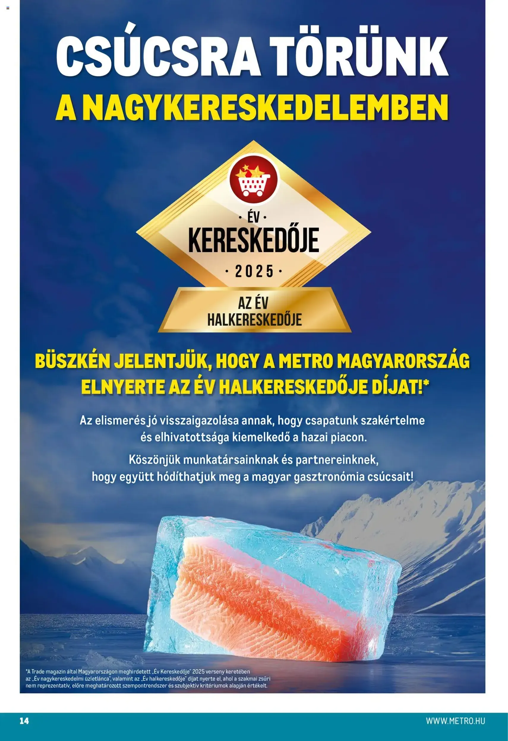 Metro - Élelmiszer és Szezonális katalógus 2025/12 - 2025.12.01. érvényes szórólap 14 oldal 33 oldalból