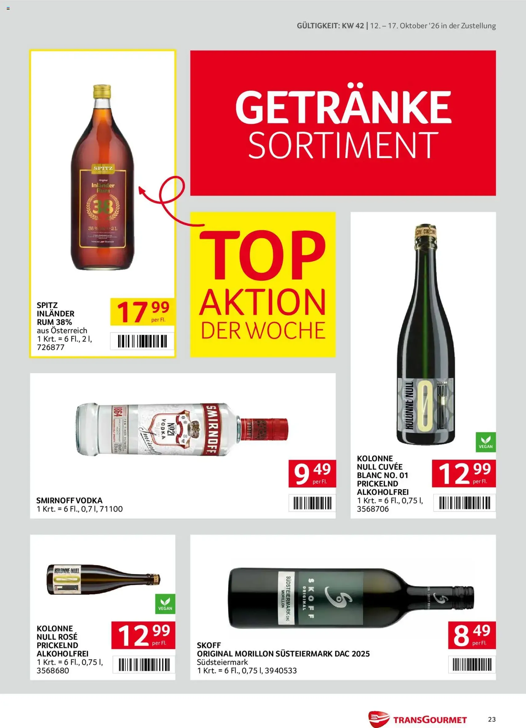 Transgourmet Flugblatt - Gültiger Prospekt ab 11.10.2026, Seite 23 von insgesamt 32