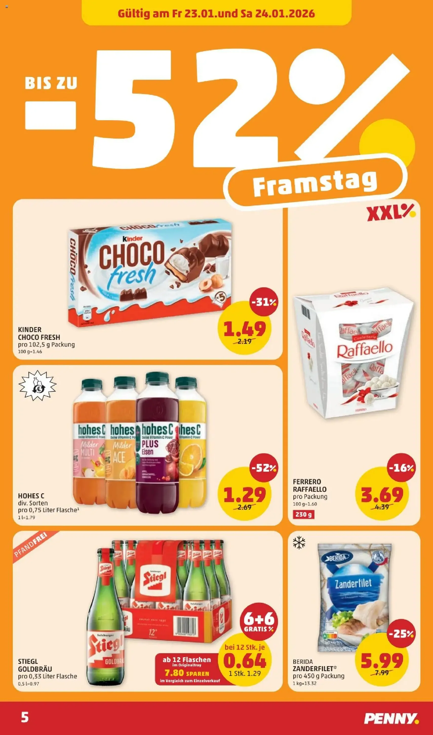 Penny Markt Flugblatt - Gültiger Prospekt ab 22.01.2026, Seite 5 von insgesamt 32