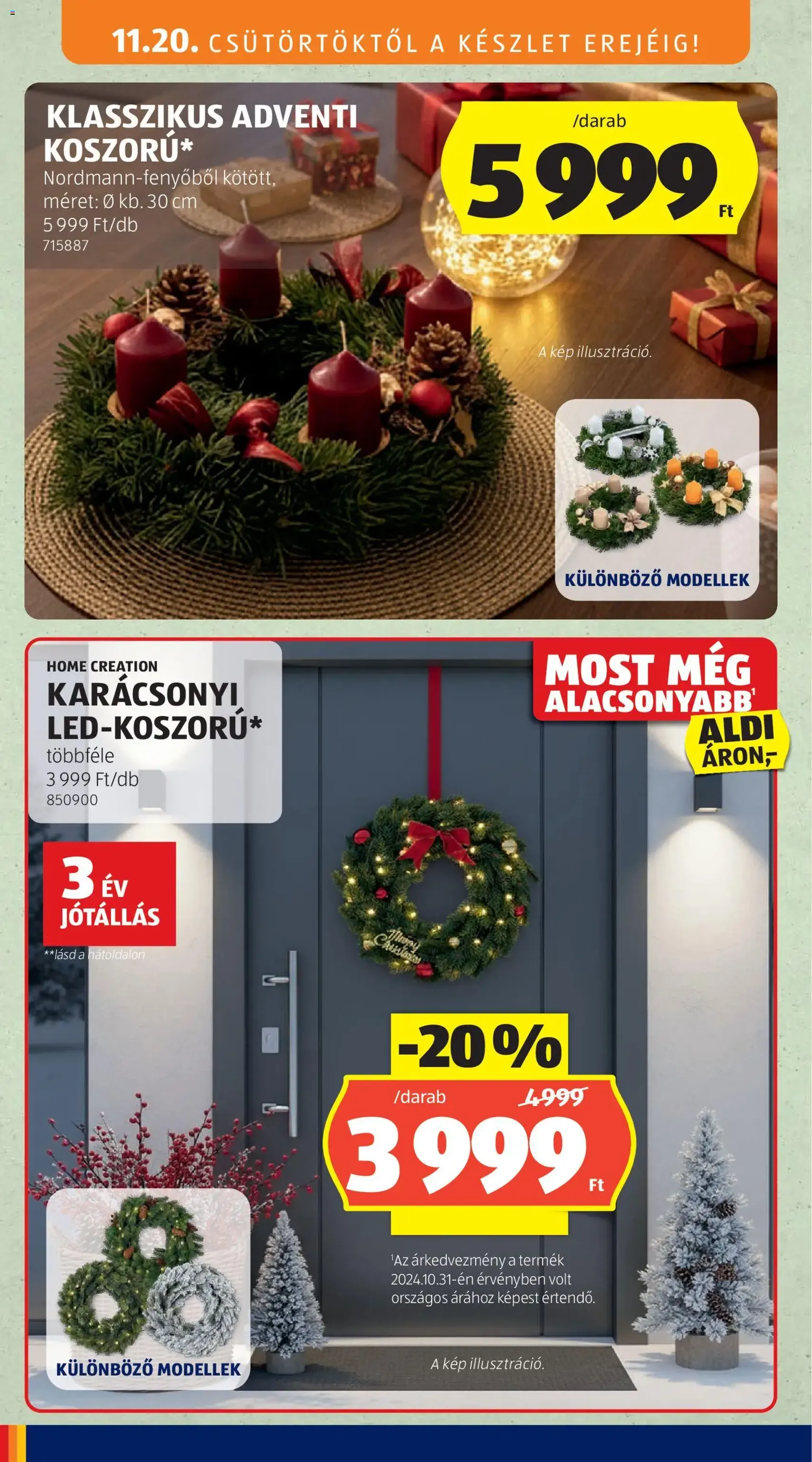 Aldi Akciós újság - 2025.11.20. érvényes szórólap 4 oldal 61 oldalból