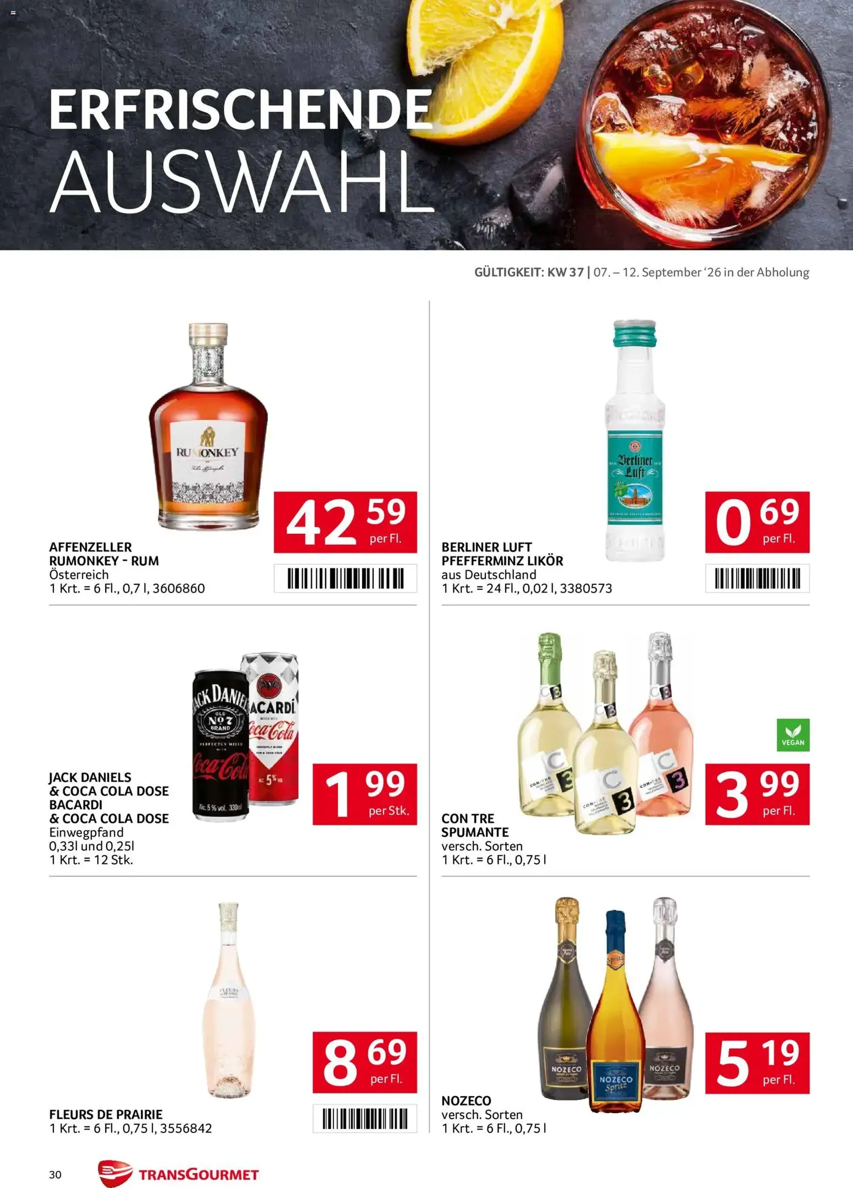 Transgourmet Flugblatt - Gültiger Prospekt ab 07.09.2026, Seite 30 von insgesamt 32