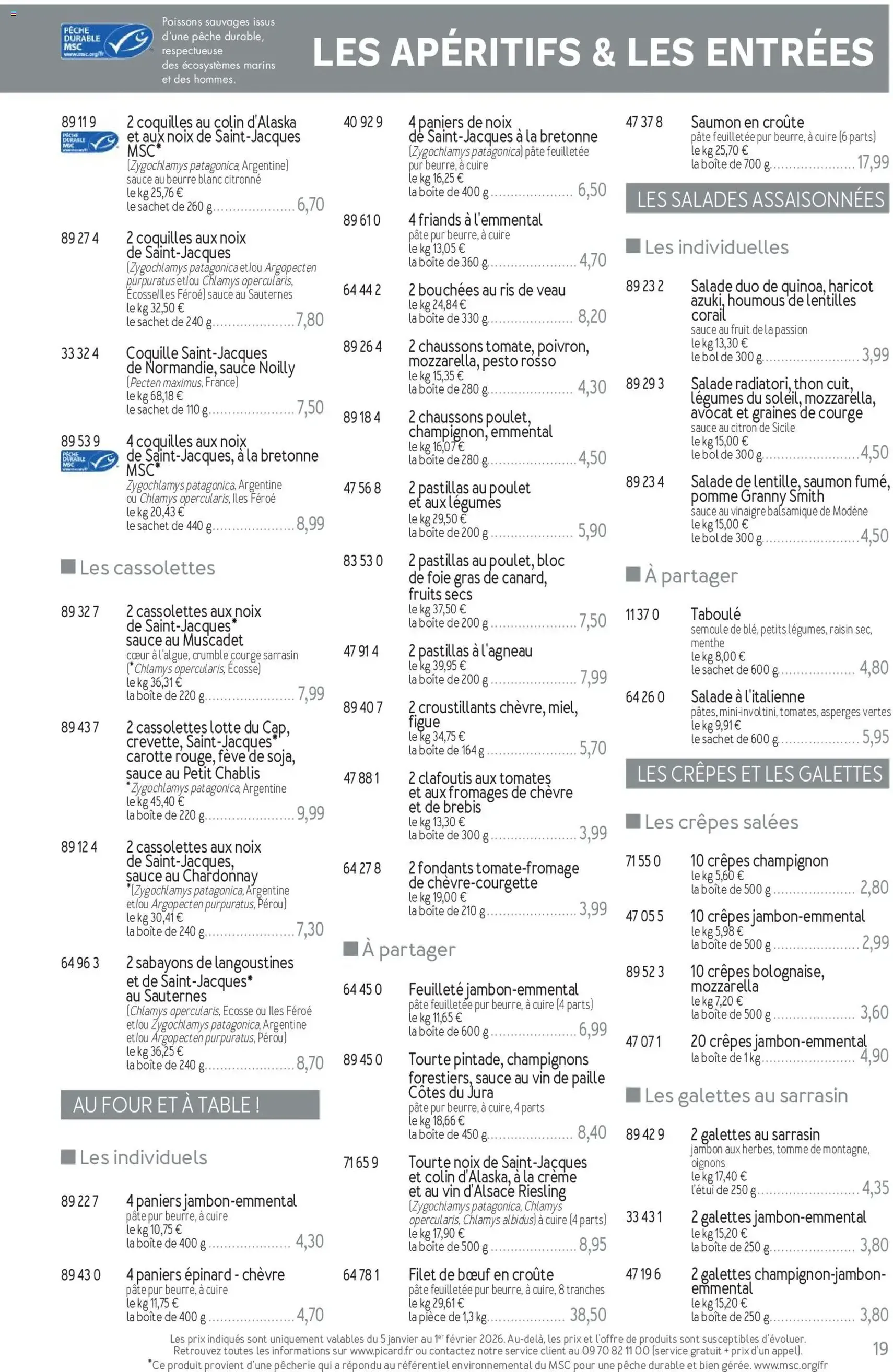 Picard catalogue - brochure valable à partir du 05/01/2026, page 19 sur 36