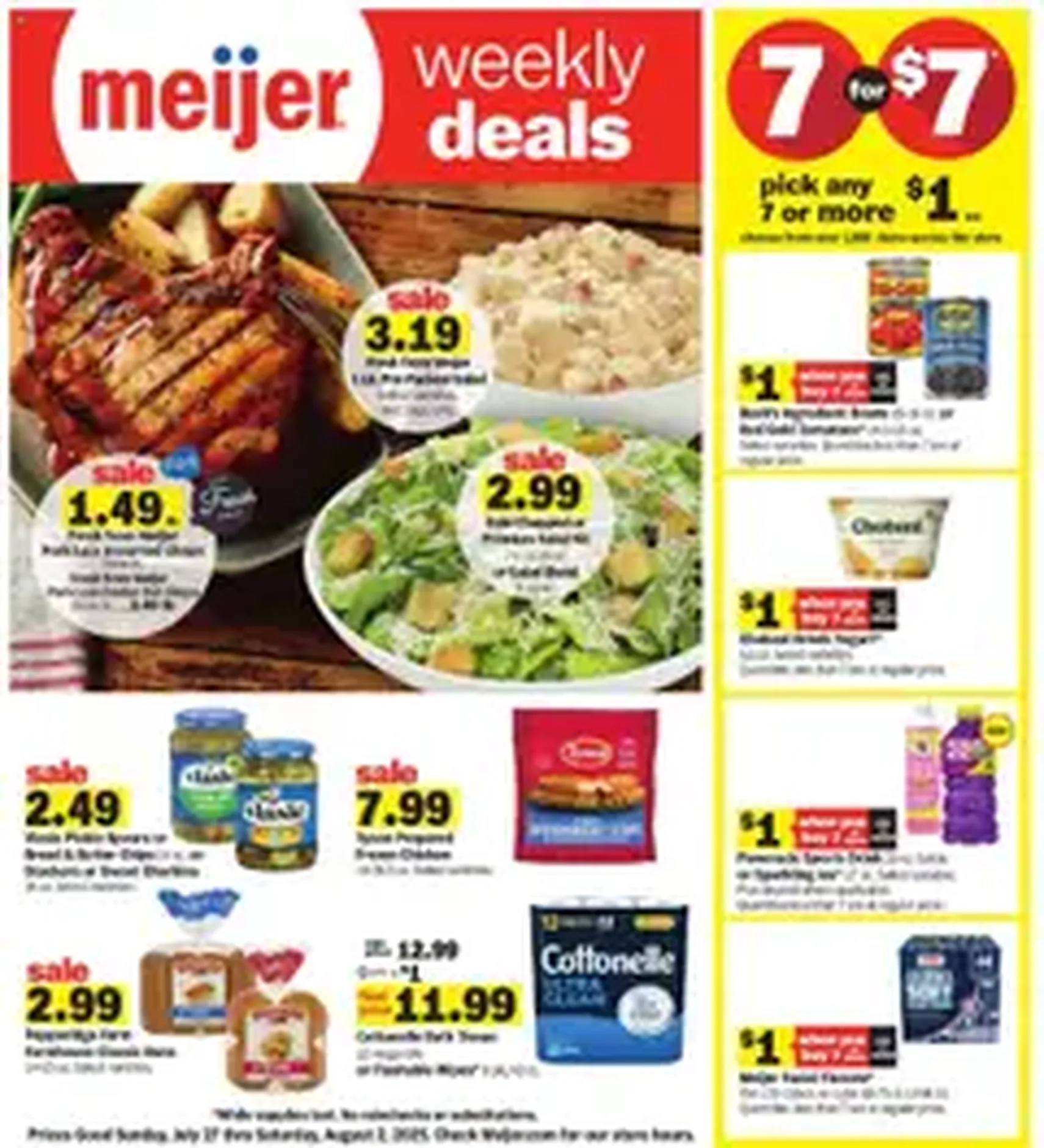 Meijer Weekly Ad - valid flyer from 07/27/2025, page 1 of 1