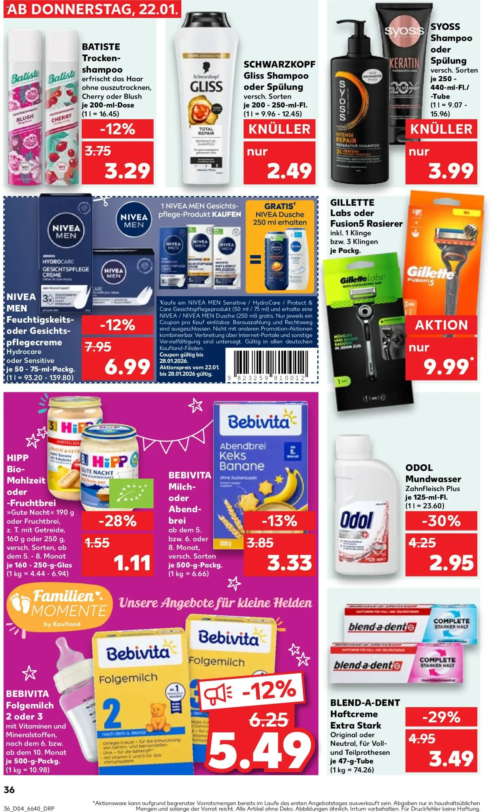 Kaufland Prospekt - Gültiger Prospekt ab 22.01.2026, Seite 36 von insgesamt 59