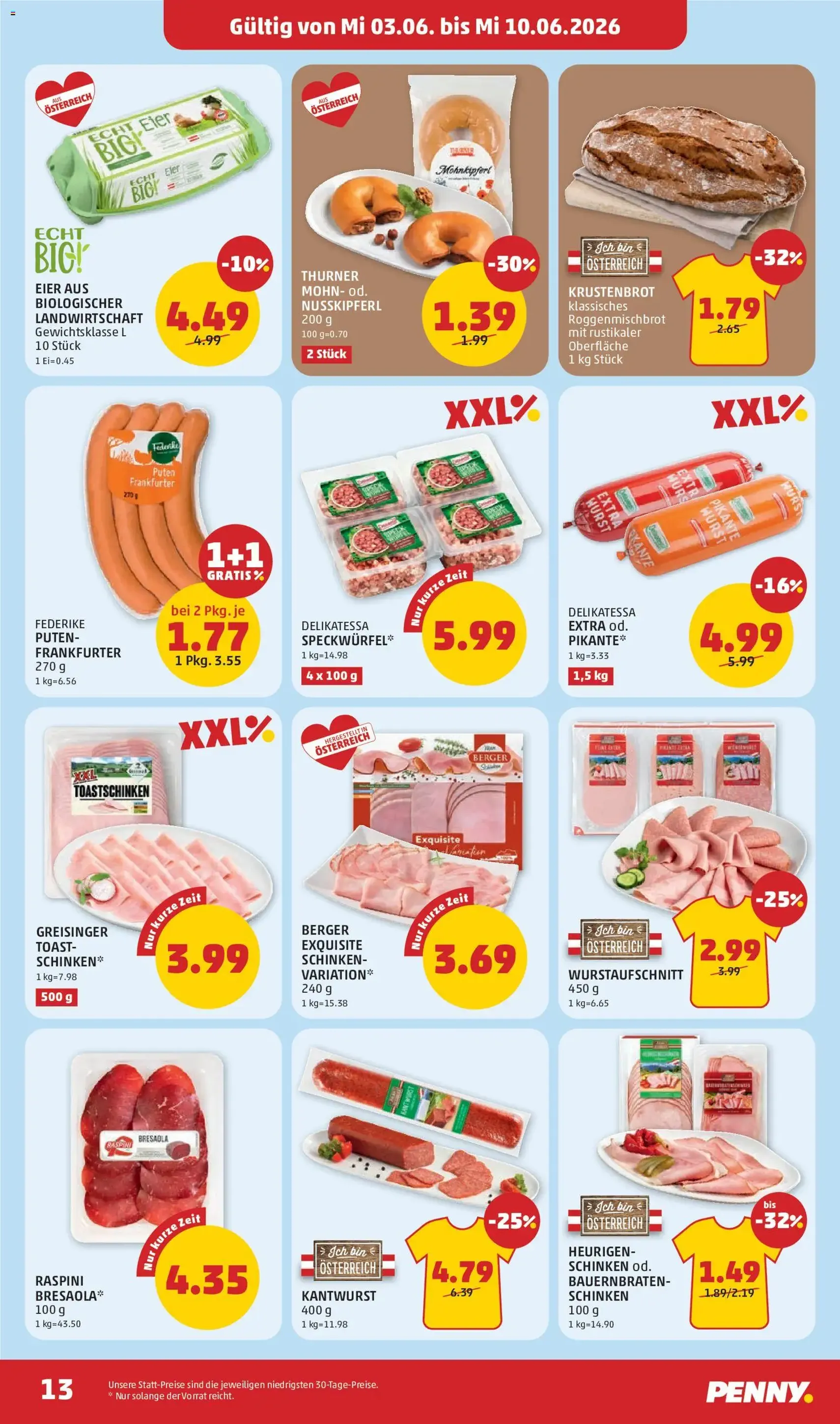 Penny Markt - Flugblatt - Gültiger Prospekt ab 03.06.2026, Seite 13 von insgesamt 32