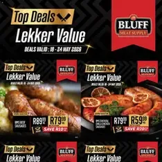 Bluff Meat Supply Top Deals. Lekker Value. - Flyer preview valid from 18/05/2026