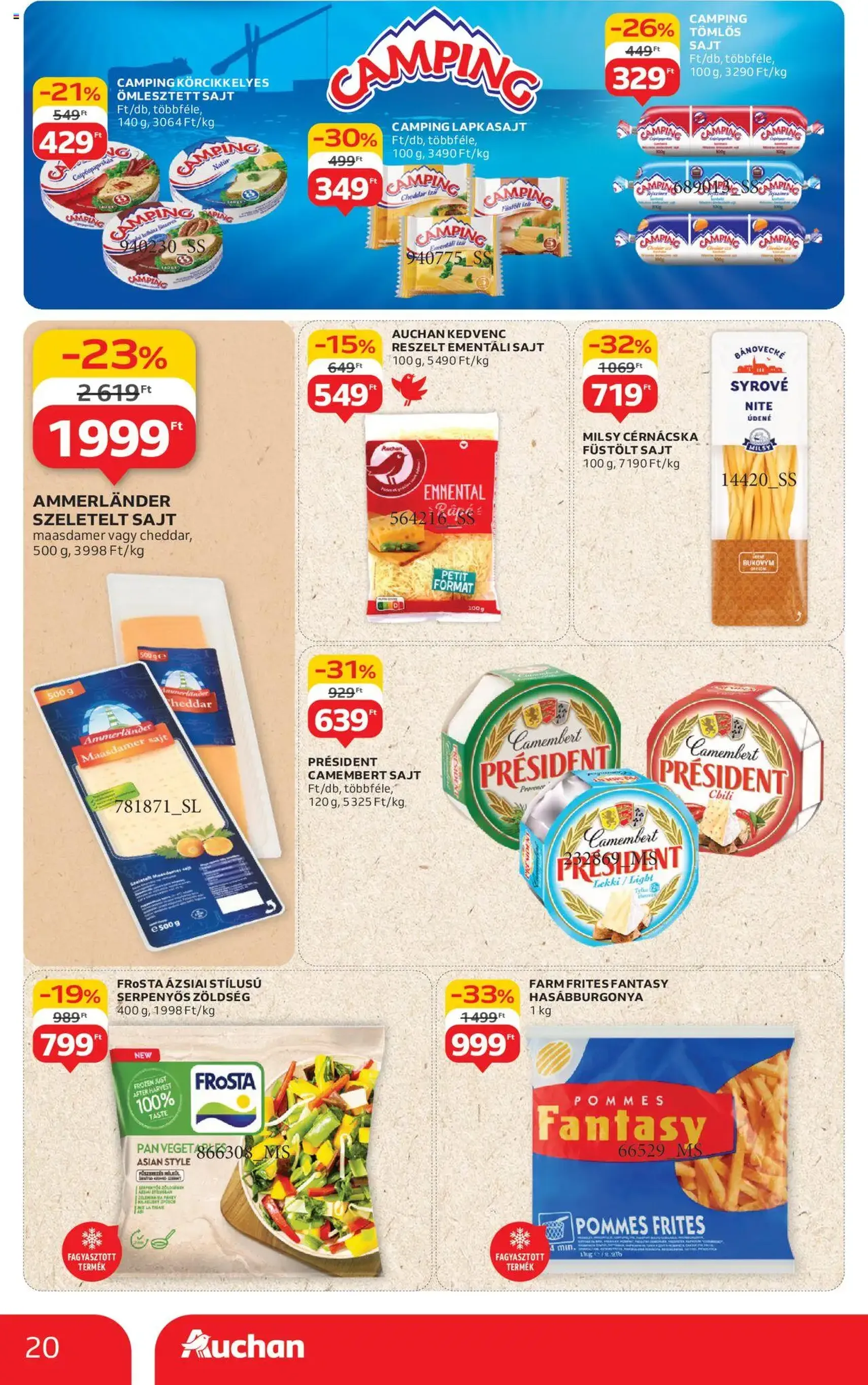 Auchan Akciós újság - 2025.08.07. érvényes szórólap 20 oldal 54 oldalból Auchan Akciós újság - 2025.08.07. érvényes szórólap 20 oldal 54 oldalból