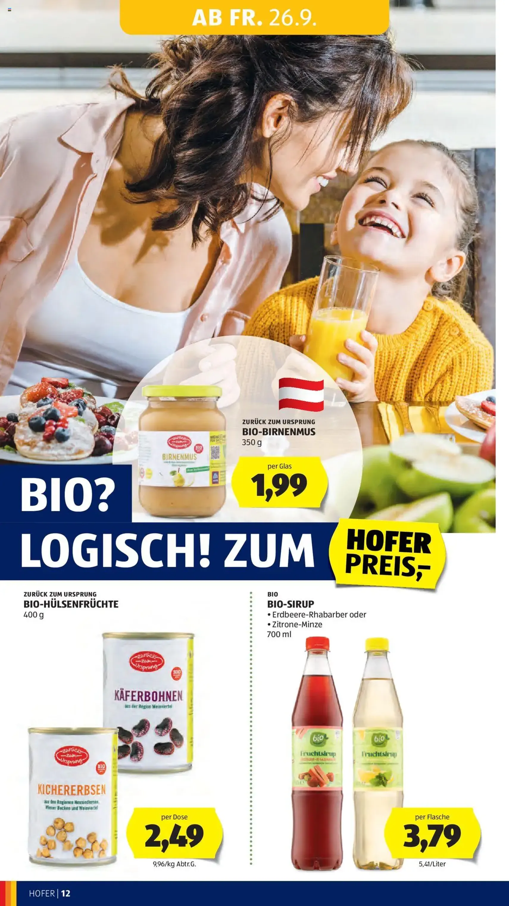 Hofer Flugblatt - Gültiger Prospekt ab 26.09.2025, Seite 14 von insgesamt 50