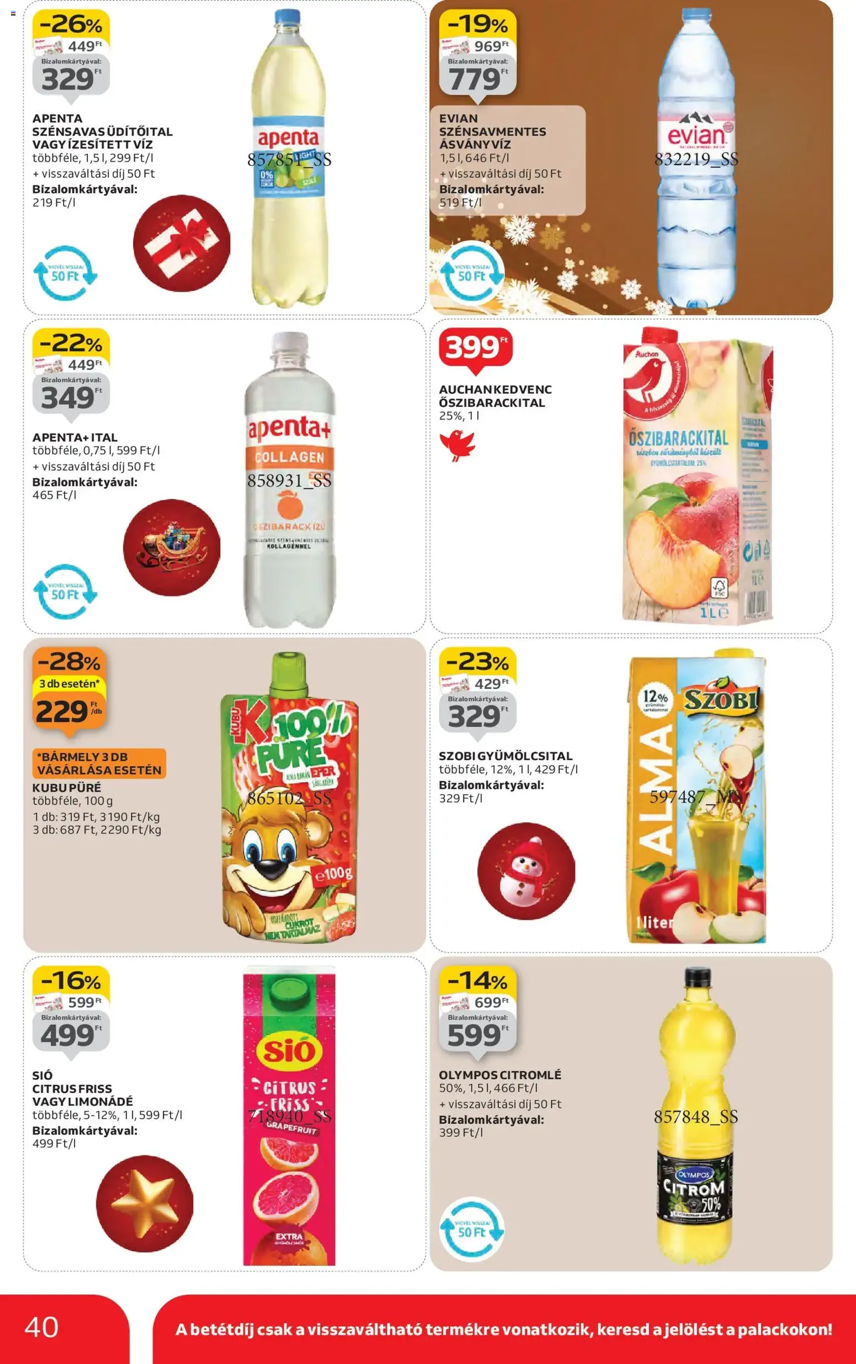 Auchan Akciós újság - 2025.12.11. érvényes szórólap 40 oldal 76 oldalból