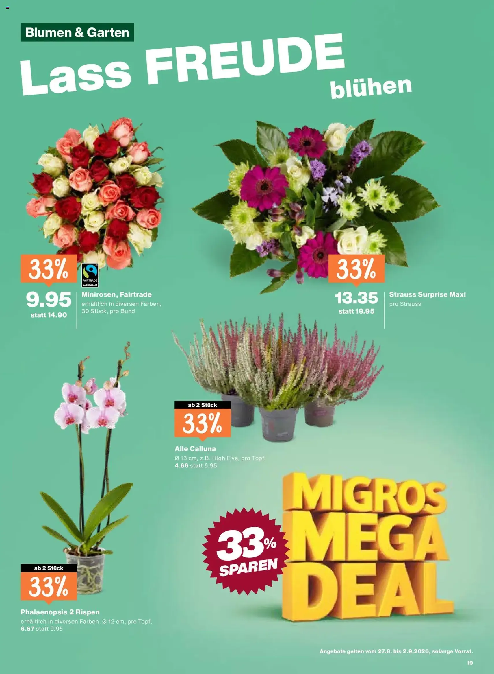 Migros aktionen - Gültiger Prospekt ab 27.08.2026, Seite 19 von insgesamt 20