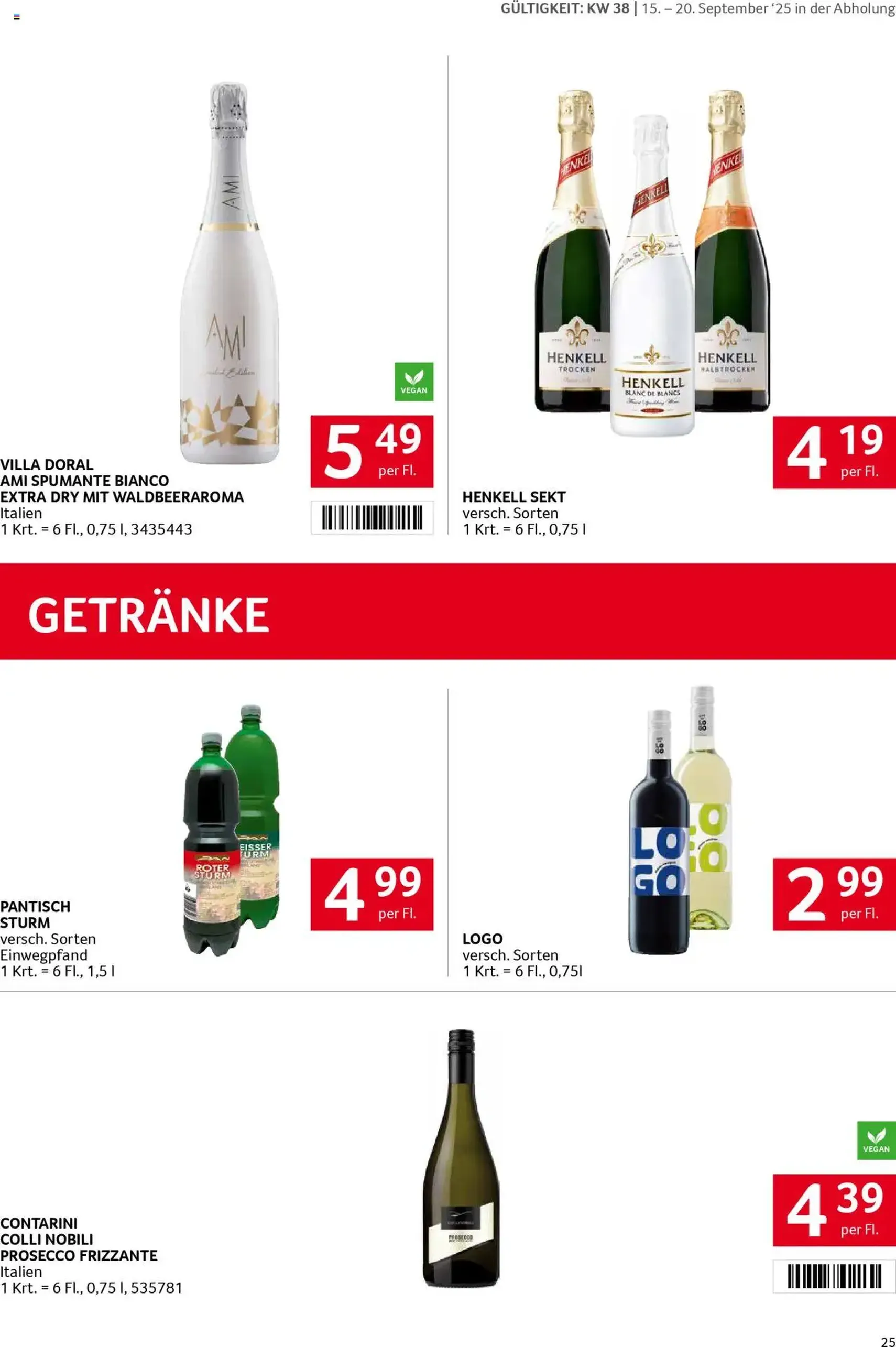 Transgourmet Flugblatt - Gültiger Prospekt ab 14.09.2025, Seite 25 von insgesamt 36 Transgourmet Flugblatt - Gültiger Prospekt ab 14.09.2025, Seite 25 von insgesamt 36
