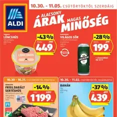Aldi Akciós újság - szórólap előnézete érvényes 2025.10.30. -tól Aldi Akciós újság - szórólap előnézete érvényes 2025.10.30. -tól