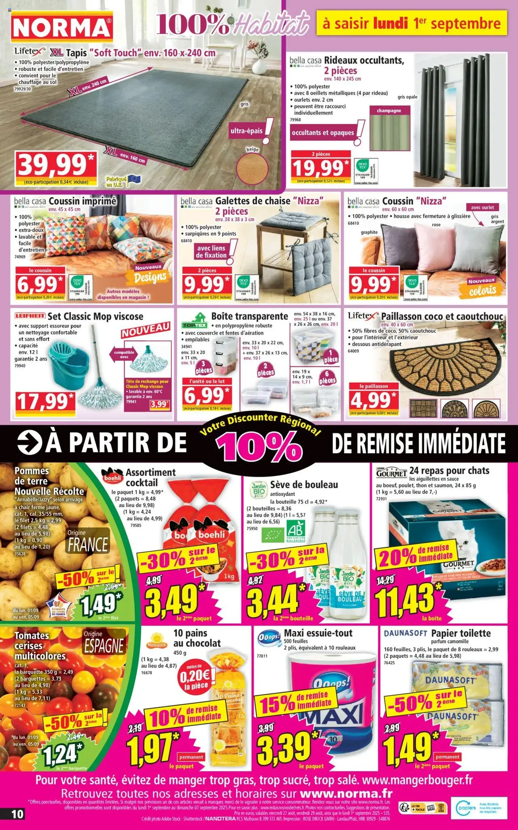 Norma catalogue - brochure valable à partir du 27/08/2025, page 10 sur 12