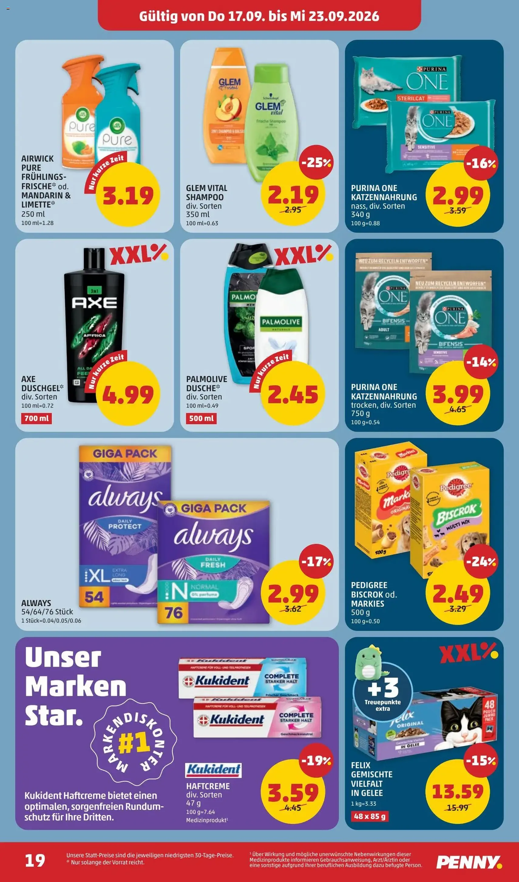 Penny Markt - Flugblatt - Gültiger Prospekt ab 17.09.2026, Seite 19 von insgesamt 28