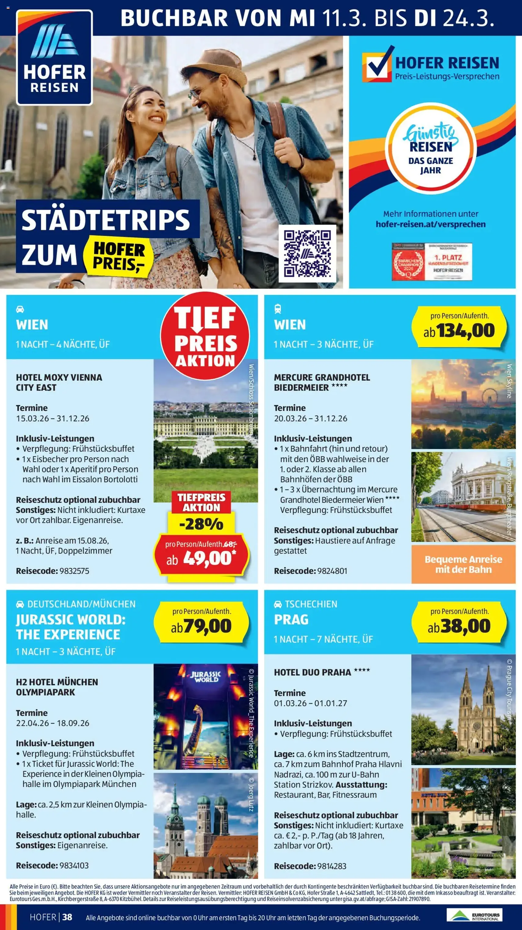 Hofer Flugblatt - Gültiger Prospekt ab 11.03.2026, Seite 45 von insgesamt 48
