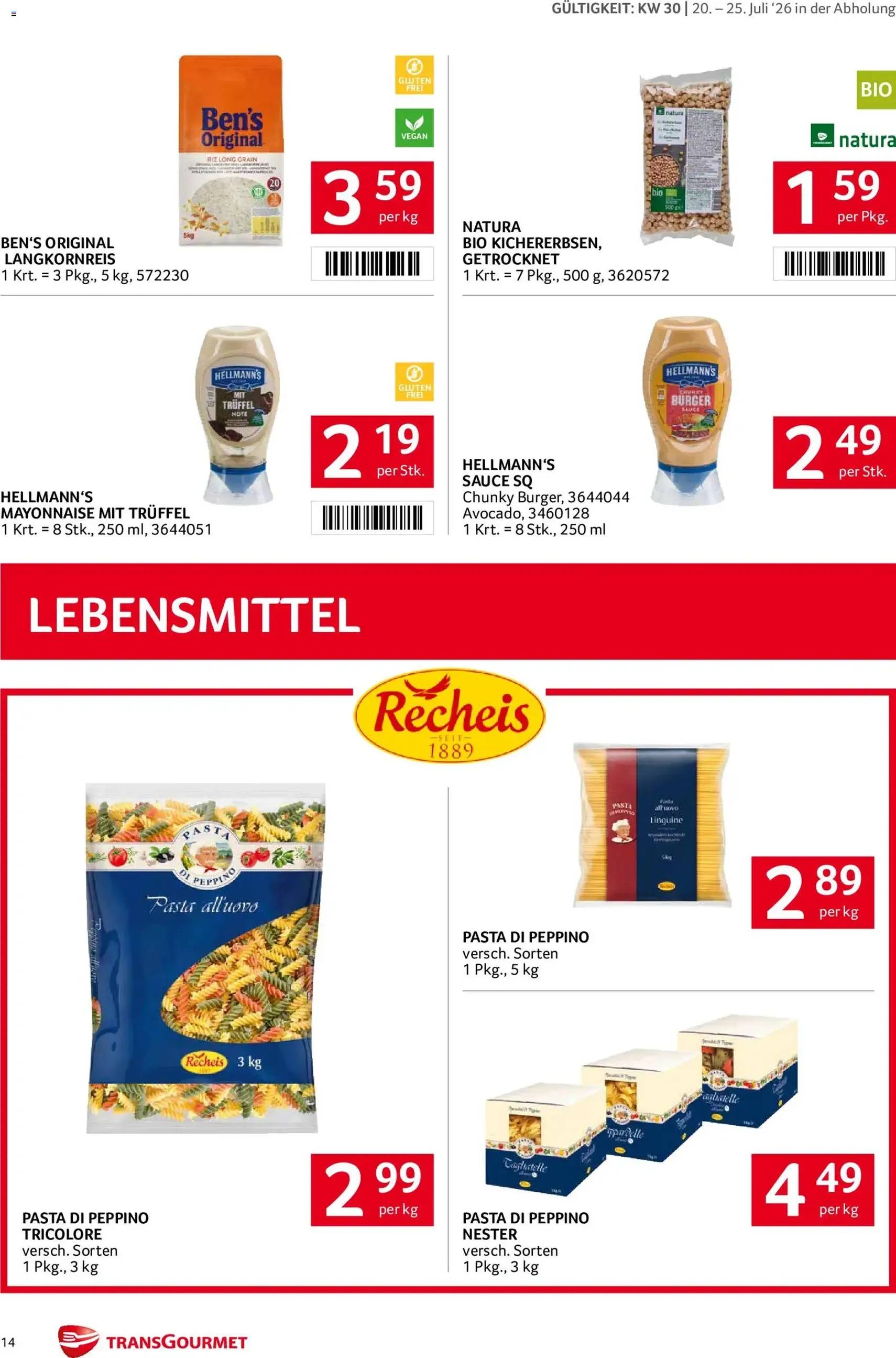 Transgourmet Flugblatt - Gültiger Prospekt ab 20.07.2026, Seite 13 von insgesamt 27