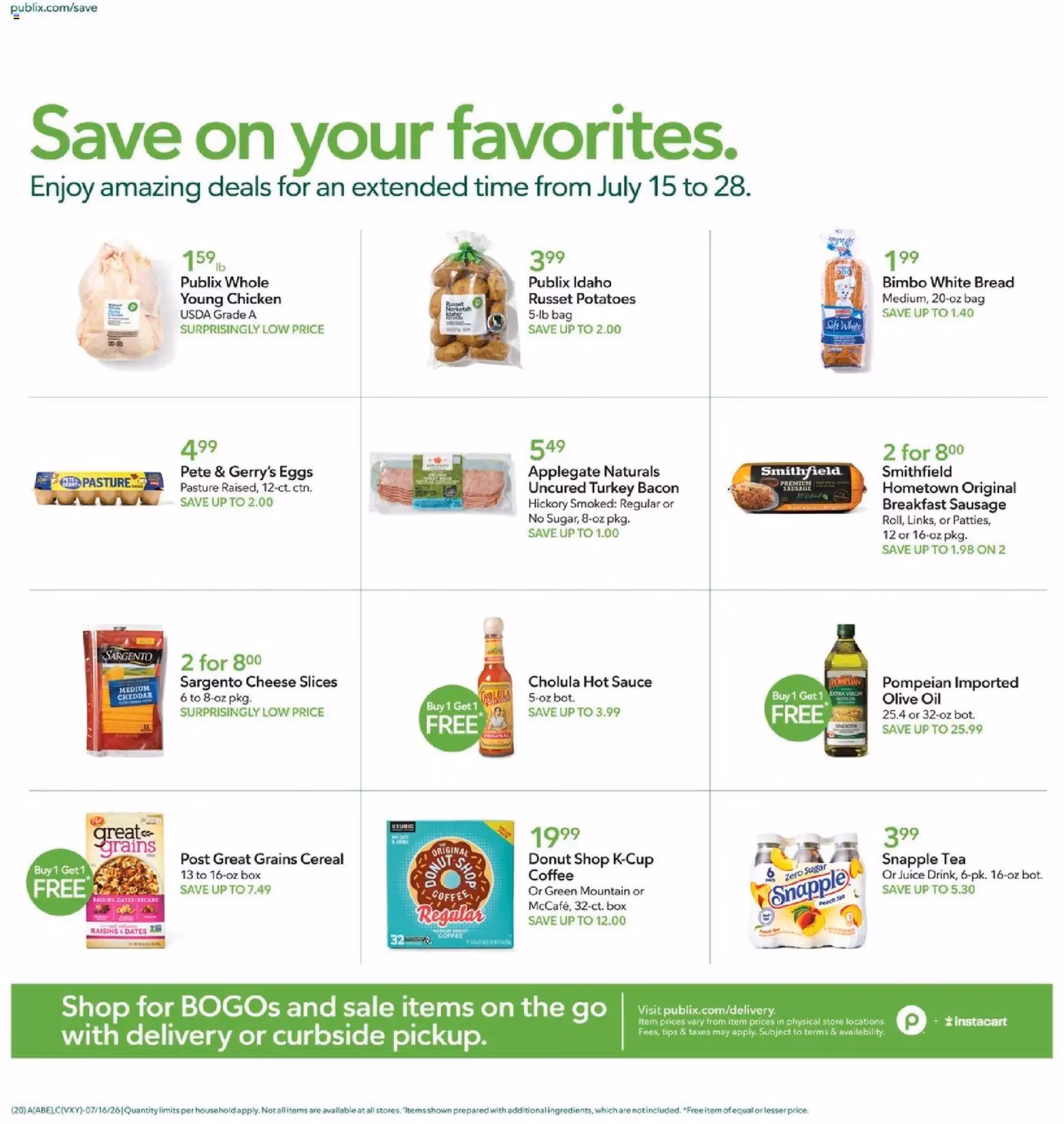 Publix Weekly Ad - valid flyer from 07/15/2026, page 20 of 20