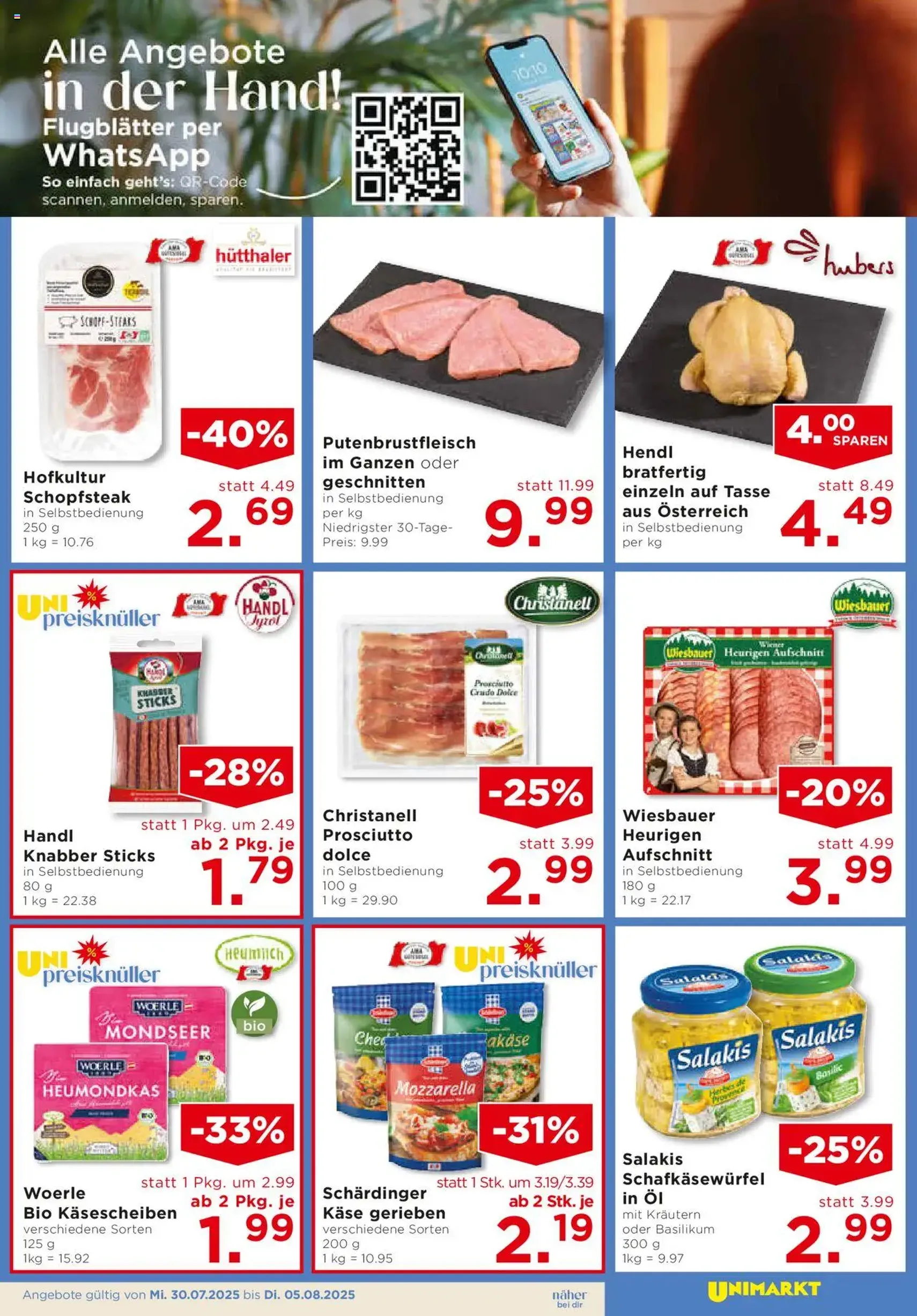 Unimarkt Süd - Gültiger Prospekt ab 30.07.2025, Seite 7 von insgesamt 16 Unimarkt Süd - Gültiger Prospekt ab 30.07.2025, Seite 7 von insgesamt 16