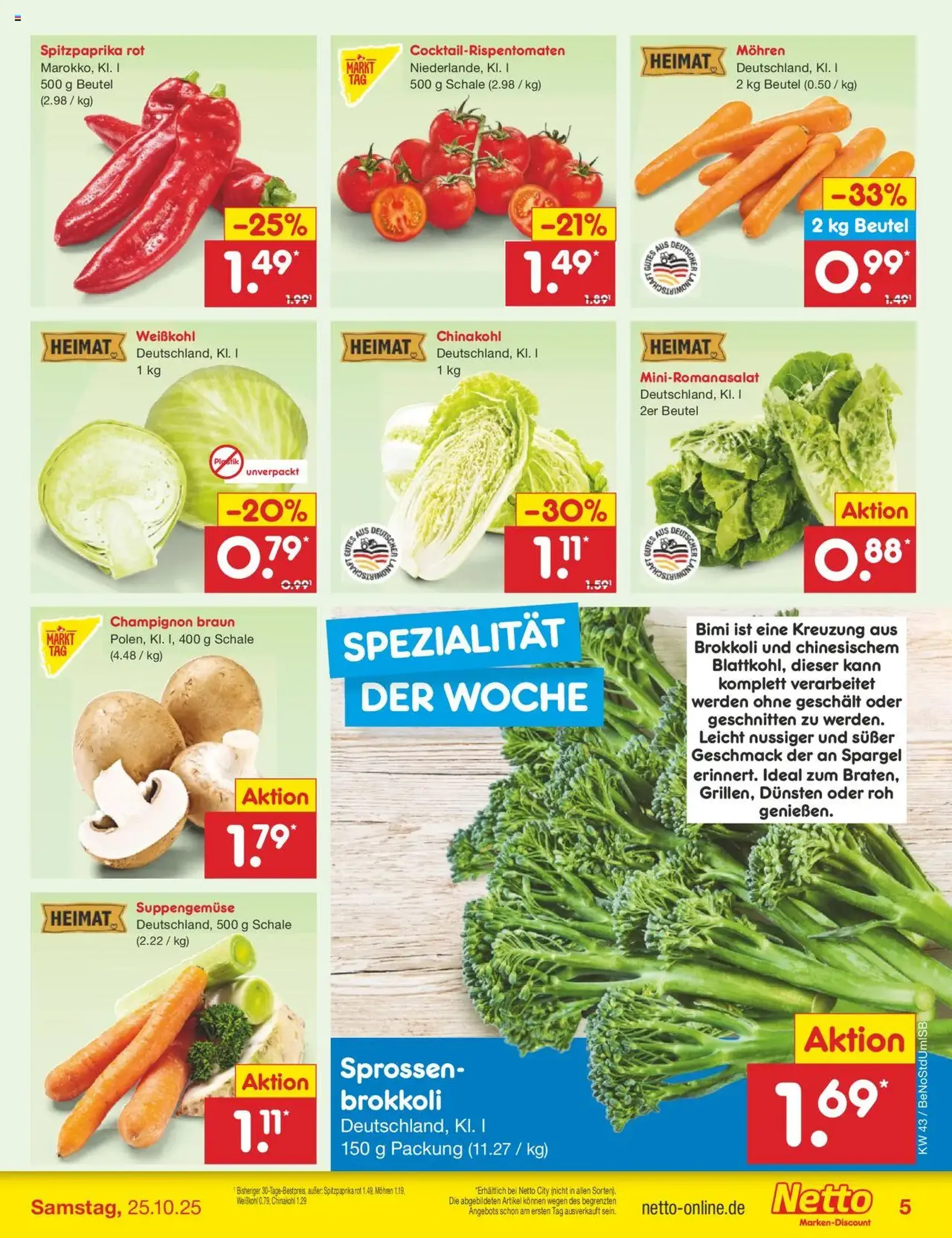 Netto Marken-Discount Prospekt - Gültiger Prospekt ab 20.10.2025, Seite 7 von insgesamt 69 Netto Marken-Discount Prospekt - Gültiger Prospekt ab 20.10.2025, Seite 7 von insgesamt 69