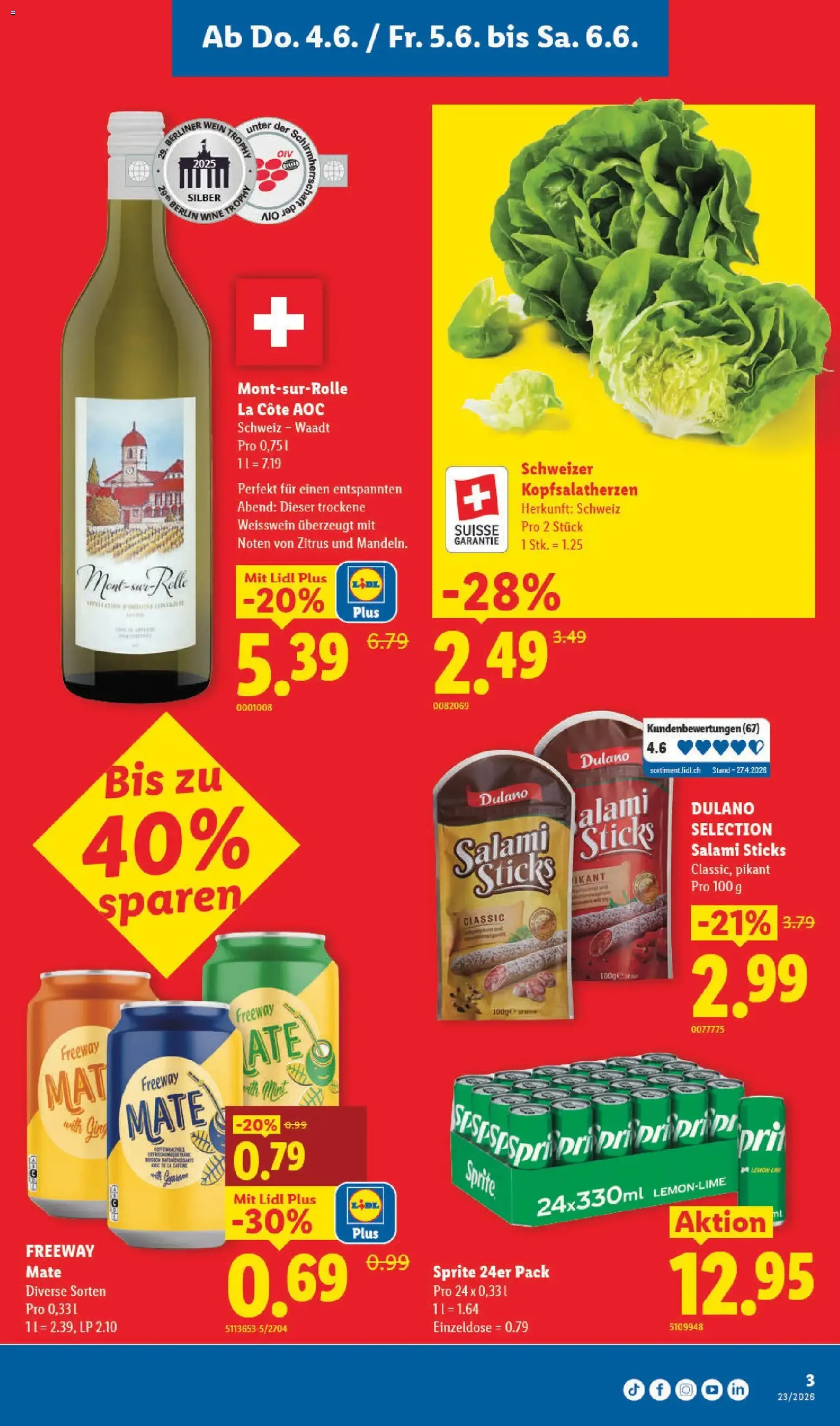 Lidl aktionen - Gültiger Prospekt ab 04.06.2026, Seite 3 von insgesamt 36