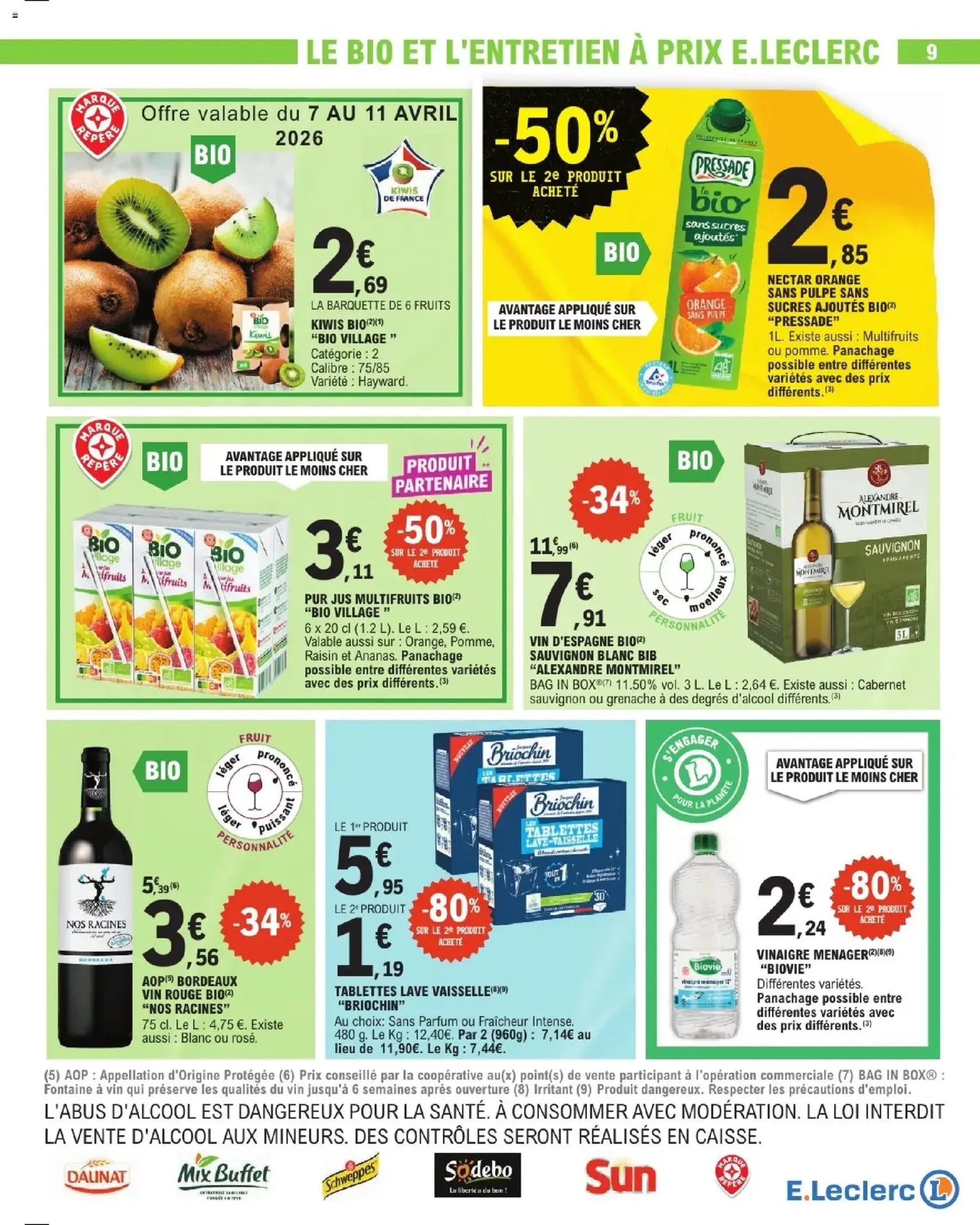 E.Leclerc catalogue de la semaine 15 - brochure valable à partir du 07/04/2026, page 9 sur 44
