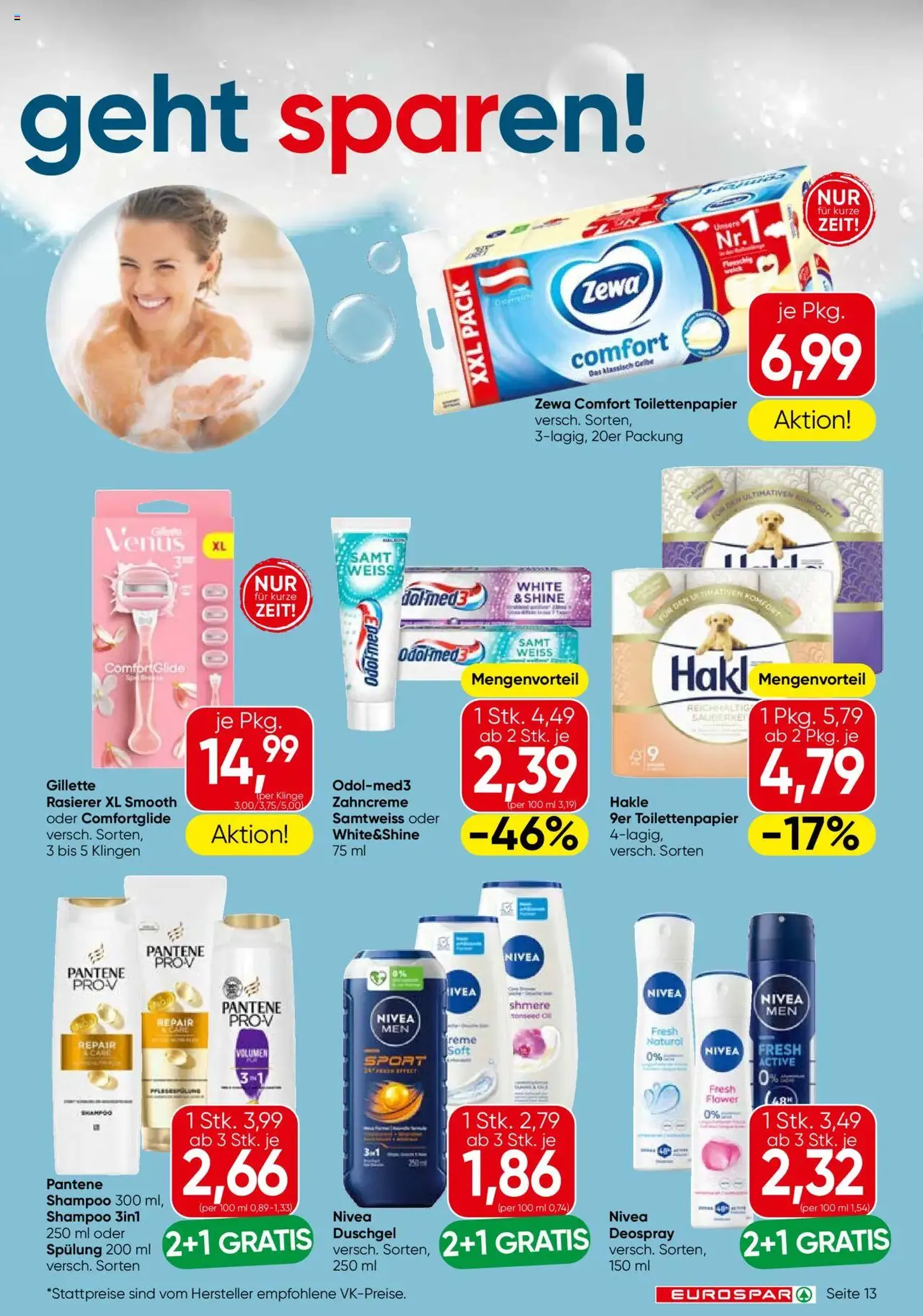 Eurospar Flugblatt - Gültiger Prospekt ab 14.08.2025, Seite 13 von insgesamt 16