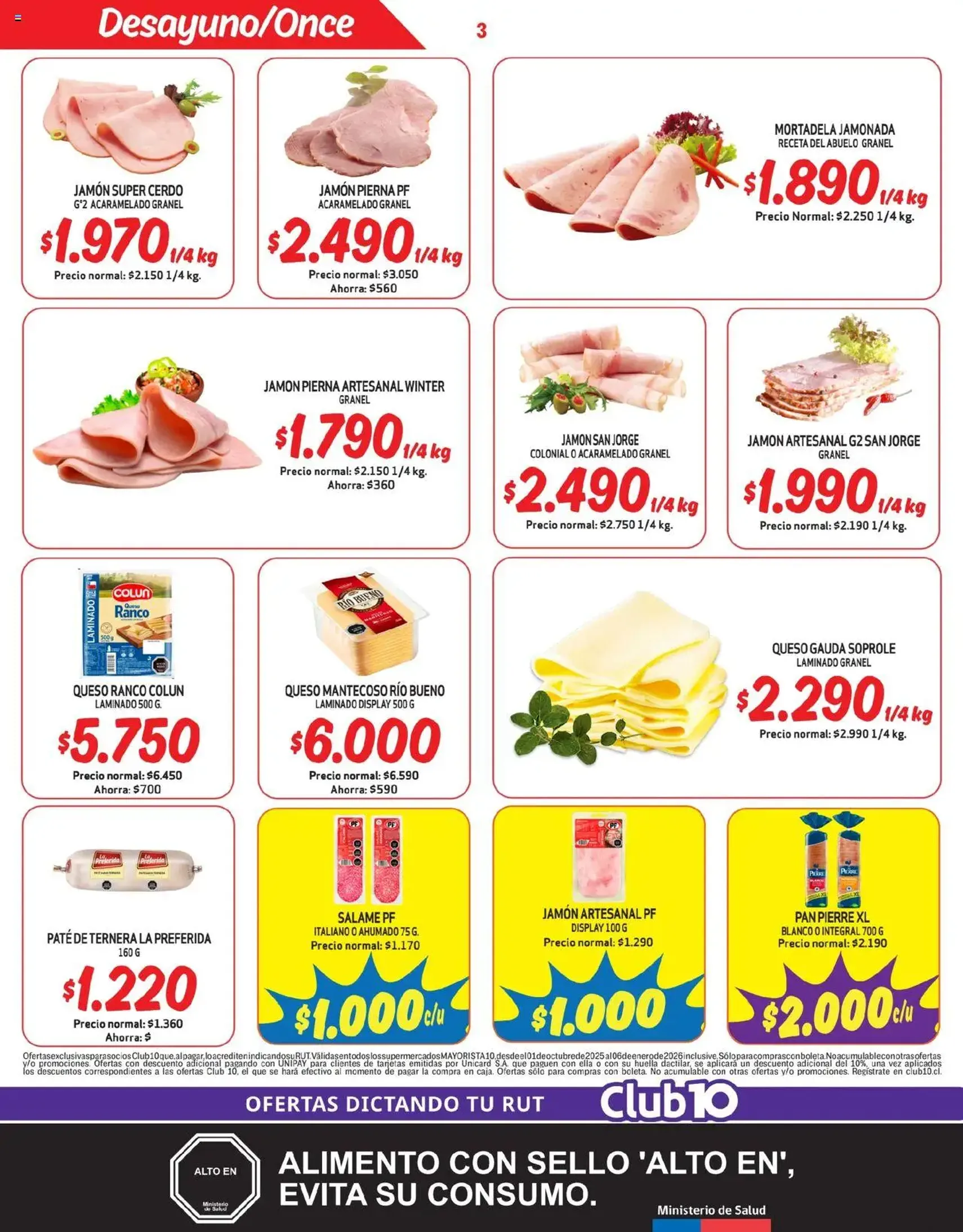 Mayorista 10 Ofertas - folleto válido desde 29.09.2025 página 3 de 21 Mayorista 10 Ofertas - folleto válido desde 29.09.2025 página 3 de 21