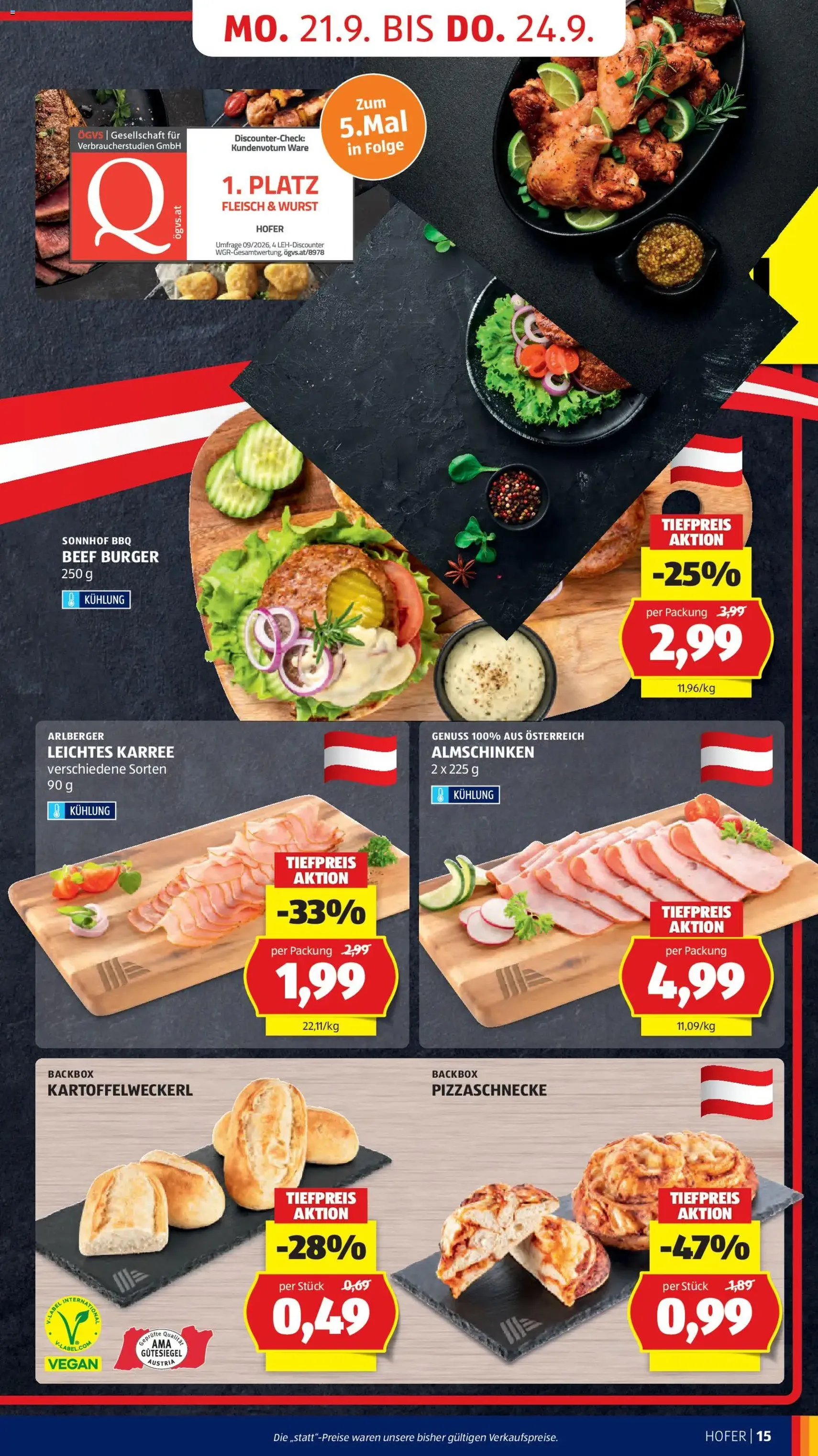 Hofer Flugblatt - Gültiger Prospekt ab 18.09.2026, Seite 19 von insgesamt 48