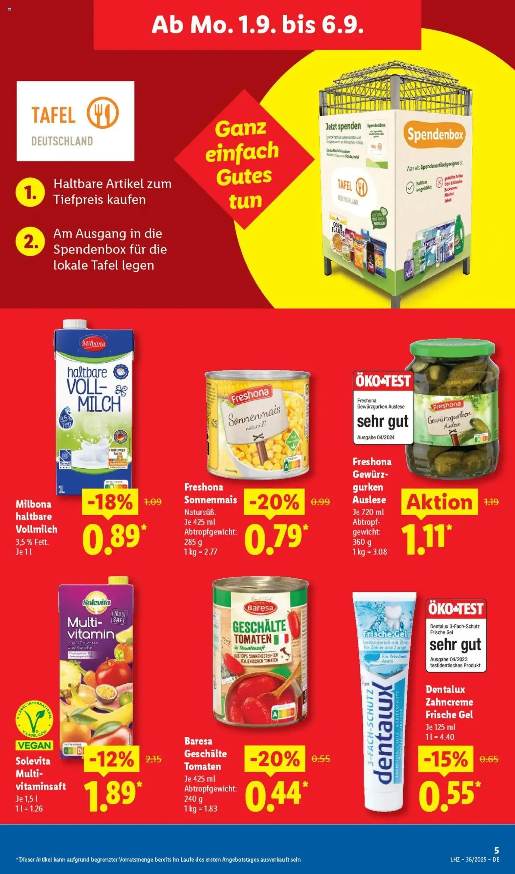 Lidl Prospekt - Gültiger Prospekt ab 01.09.2025, Seite 9 von insgesamt 72 Lidl Prospekt - Gültiger Prospekt ab 01.09.2025, Seite 9 von insgesamt 72