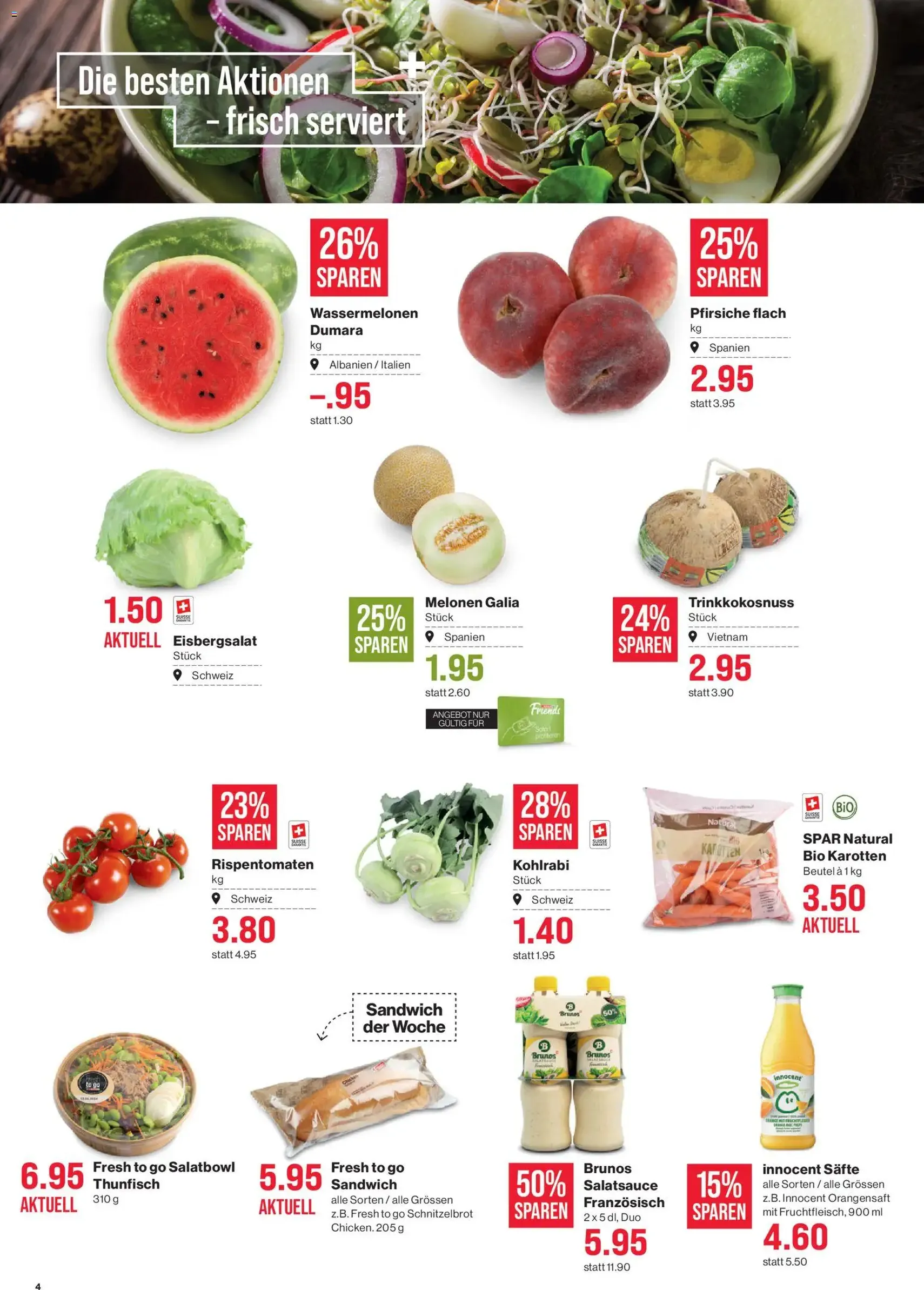 SPAR aktionen - Gültiger Prospekt ab 06.08.2026, Seite 4 von insgesamt 17
