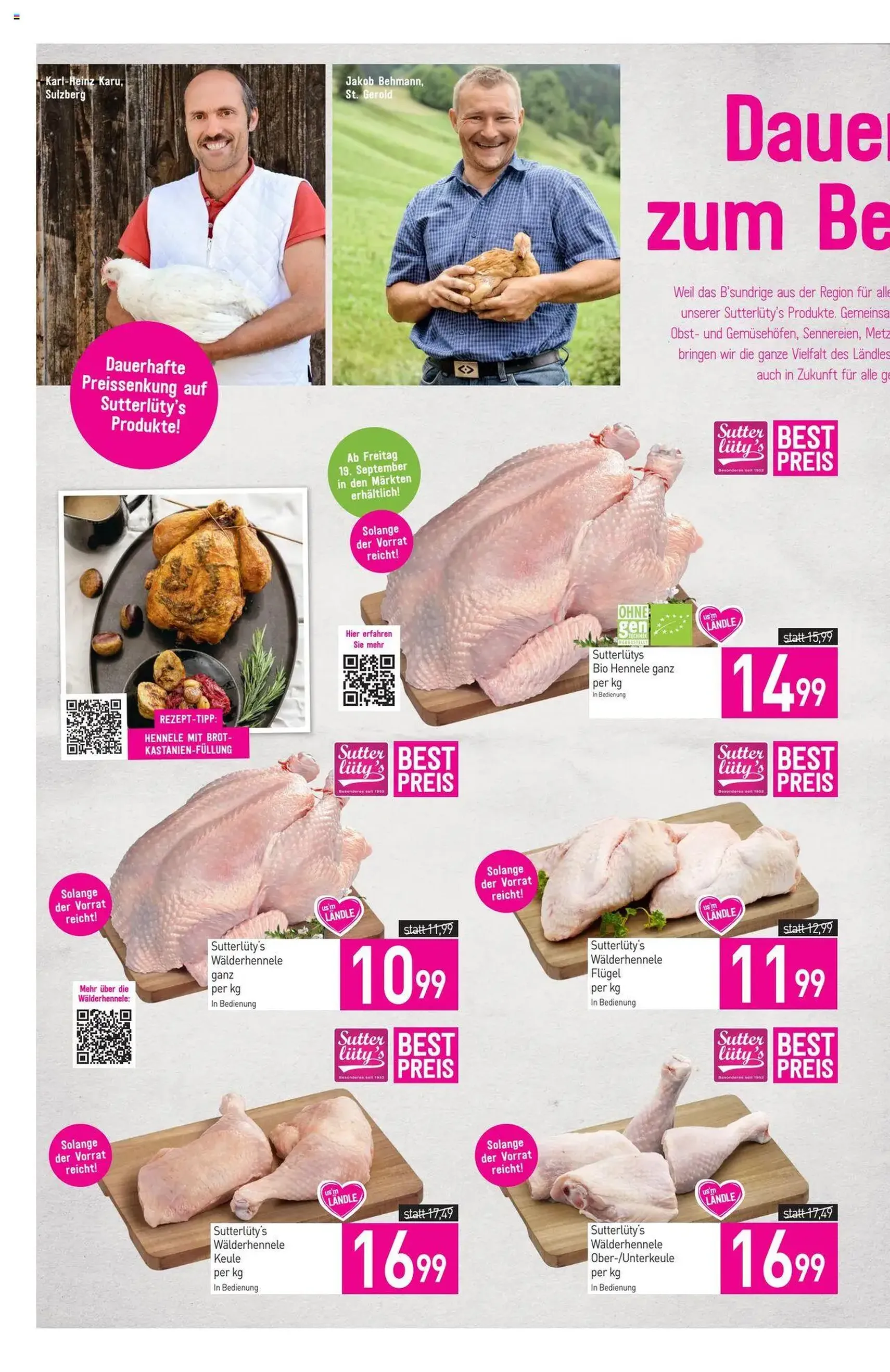 Sutterlüty Flugblatt - Gültiger Prospekt ab 18.09.2025, Seite 2 von insgesamt 24