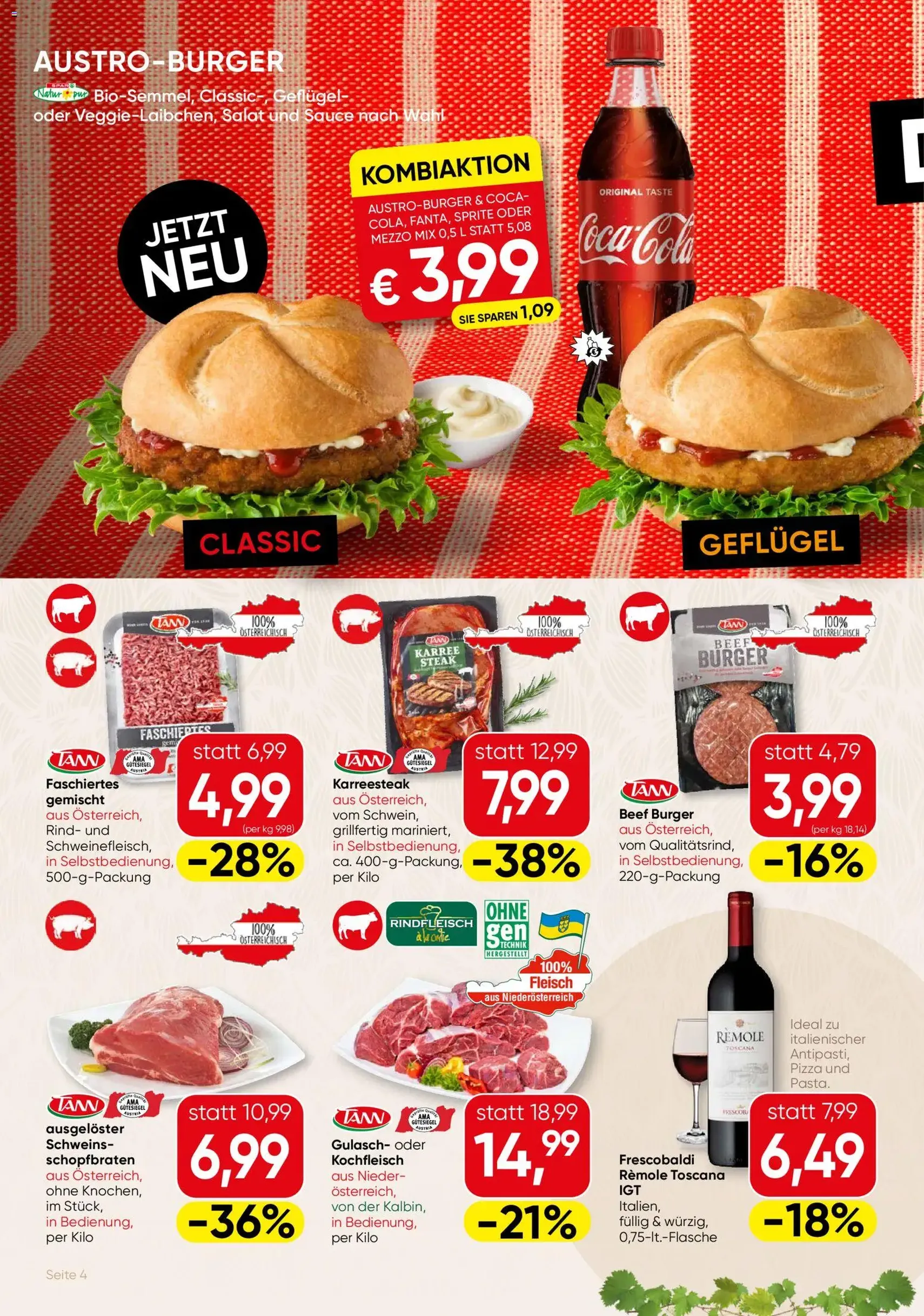 SPAR Gourmet Flugblatt - Gültiger Prospekt ab 23.04.2026, Seite 4 von insgesamt 12