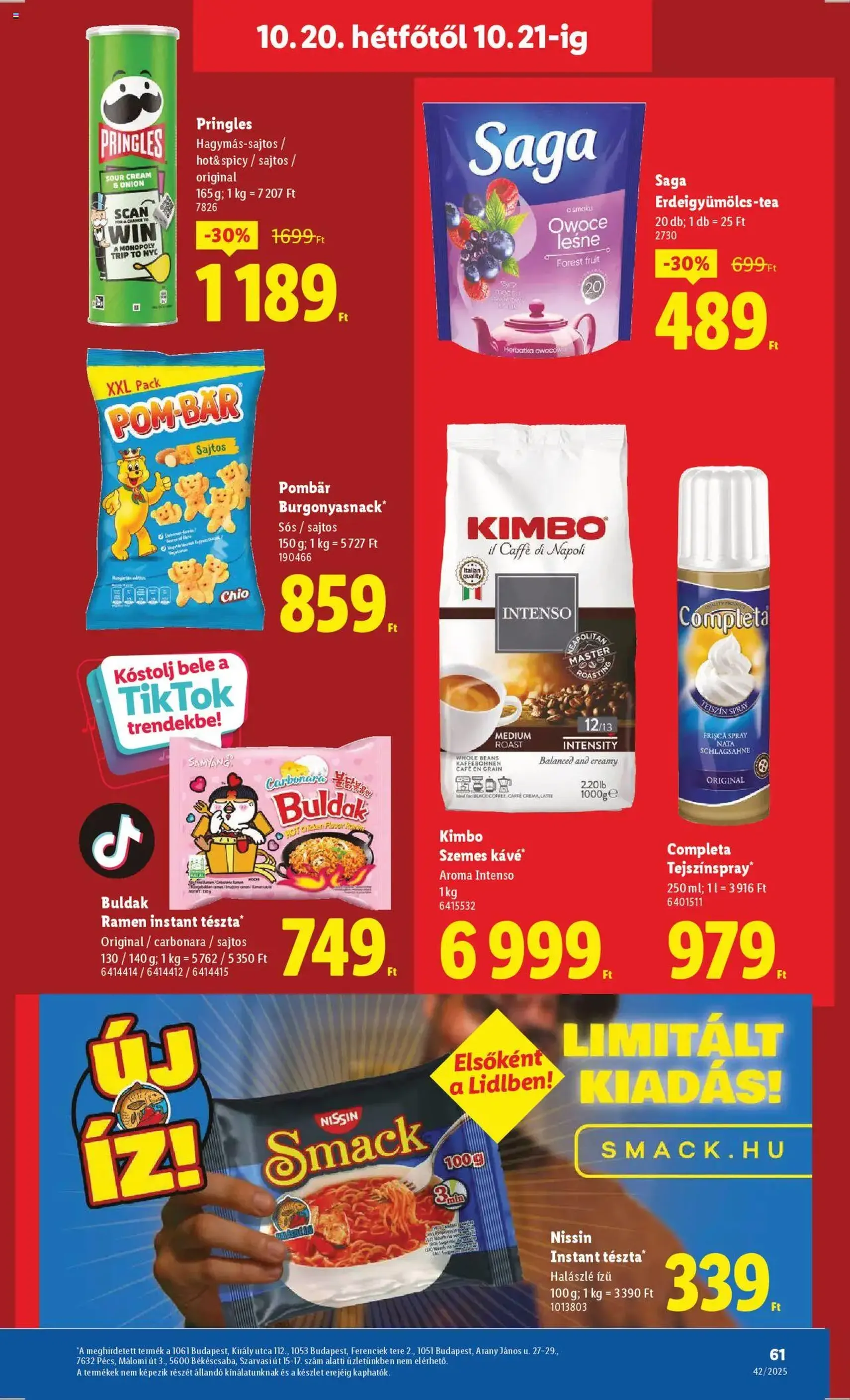 Lidl Akciós újság - 2025.10.16. érvényes szórólap 61 oldal 68 oldalból Lidl Akciós újság - 2025.10.16. érvényes szórólap 61 oldal 68 oldalból