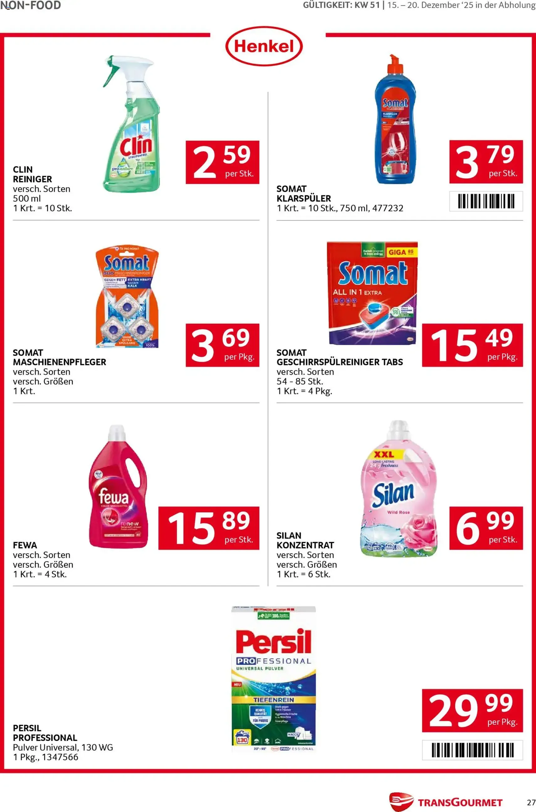 Transgourmet Flugblatt - Gültiger Prospekt ab 15.12.2025, Seite 26 von insgesamt 39