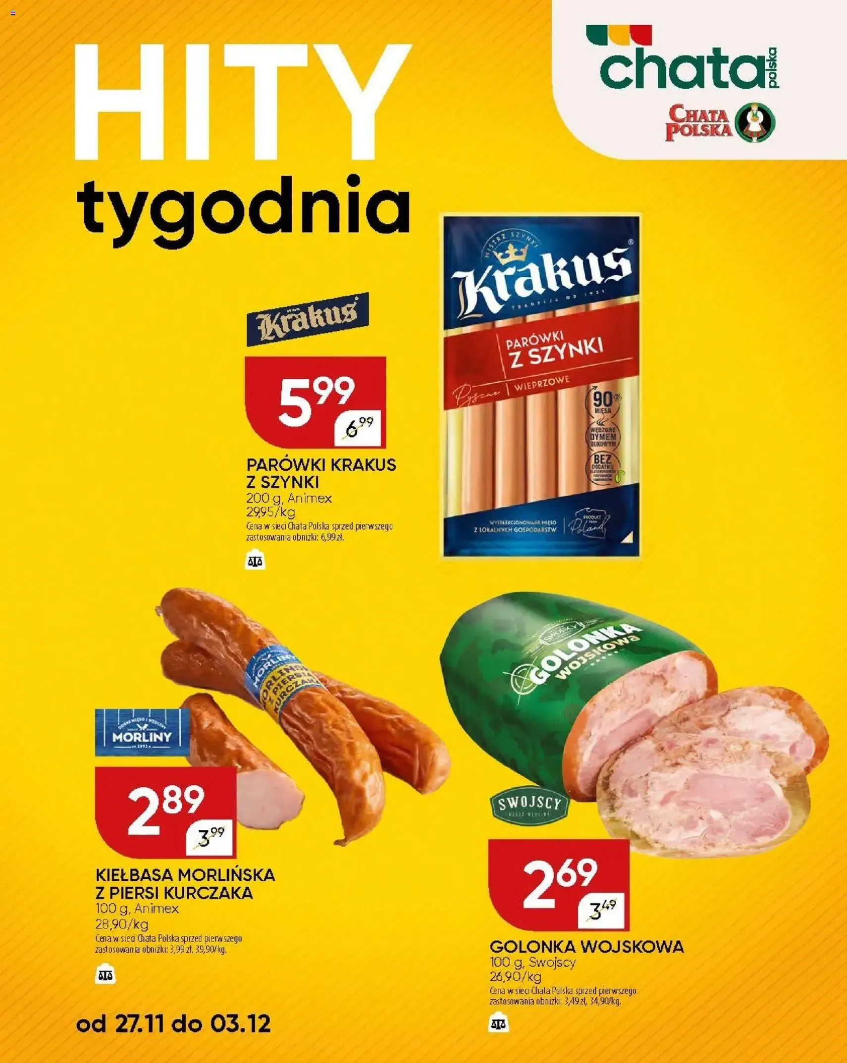 Chata Polska Gazetka - ważny gazetka od 27.11.2025 strona 1 z 2