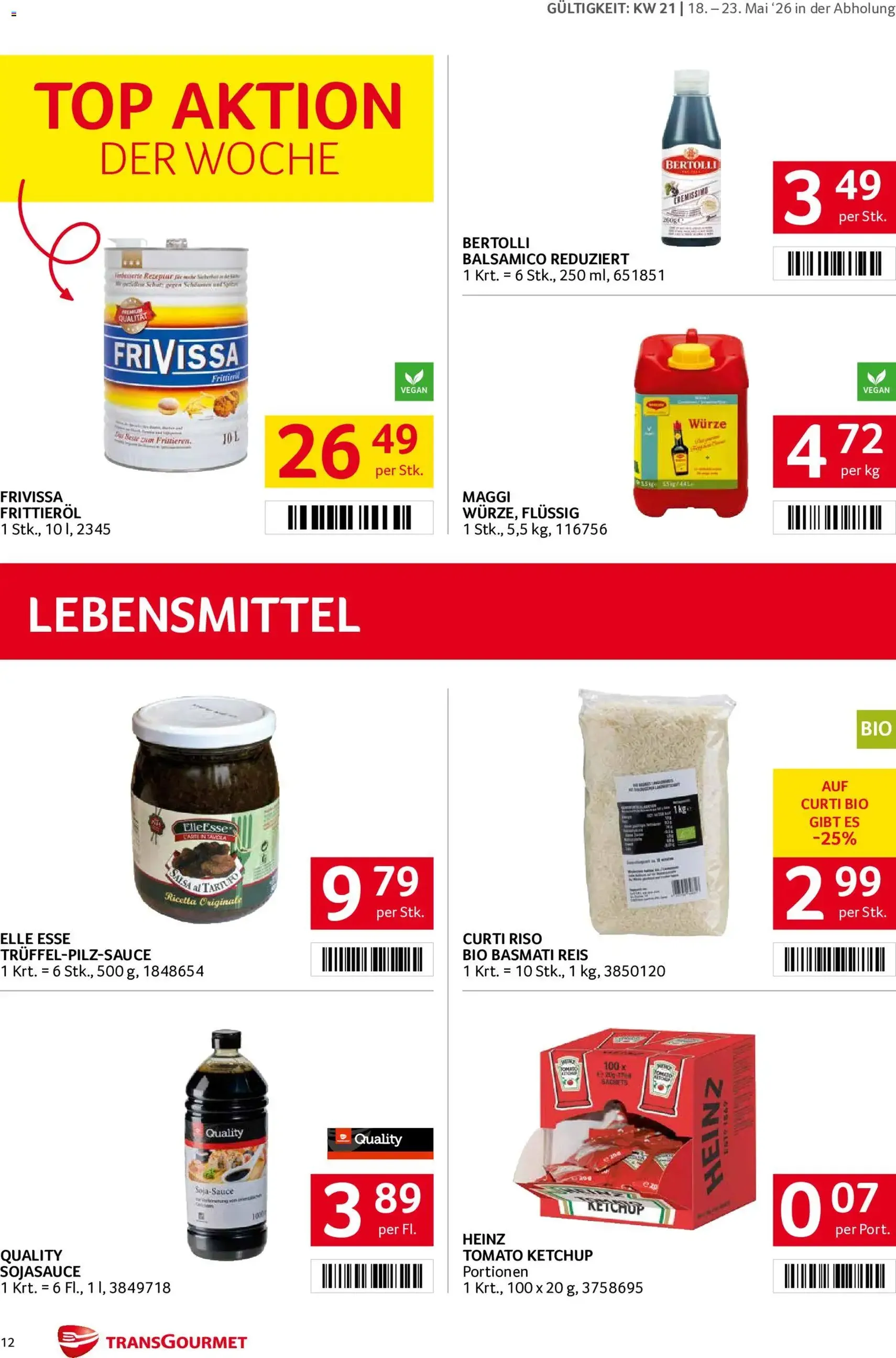Transgourmet Flugblatt - Gültiger Prospekt ab 18.05.2026, Seite 12 von insgesamt 32