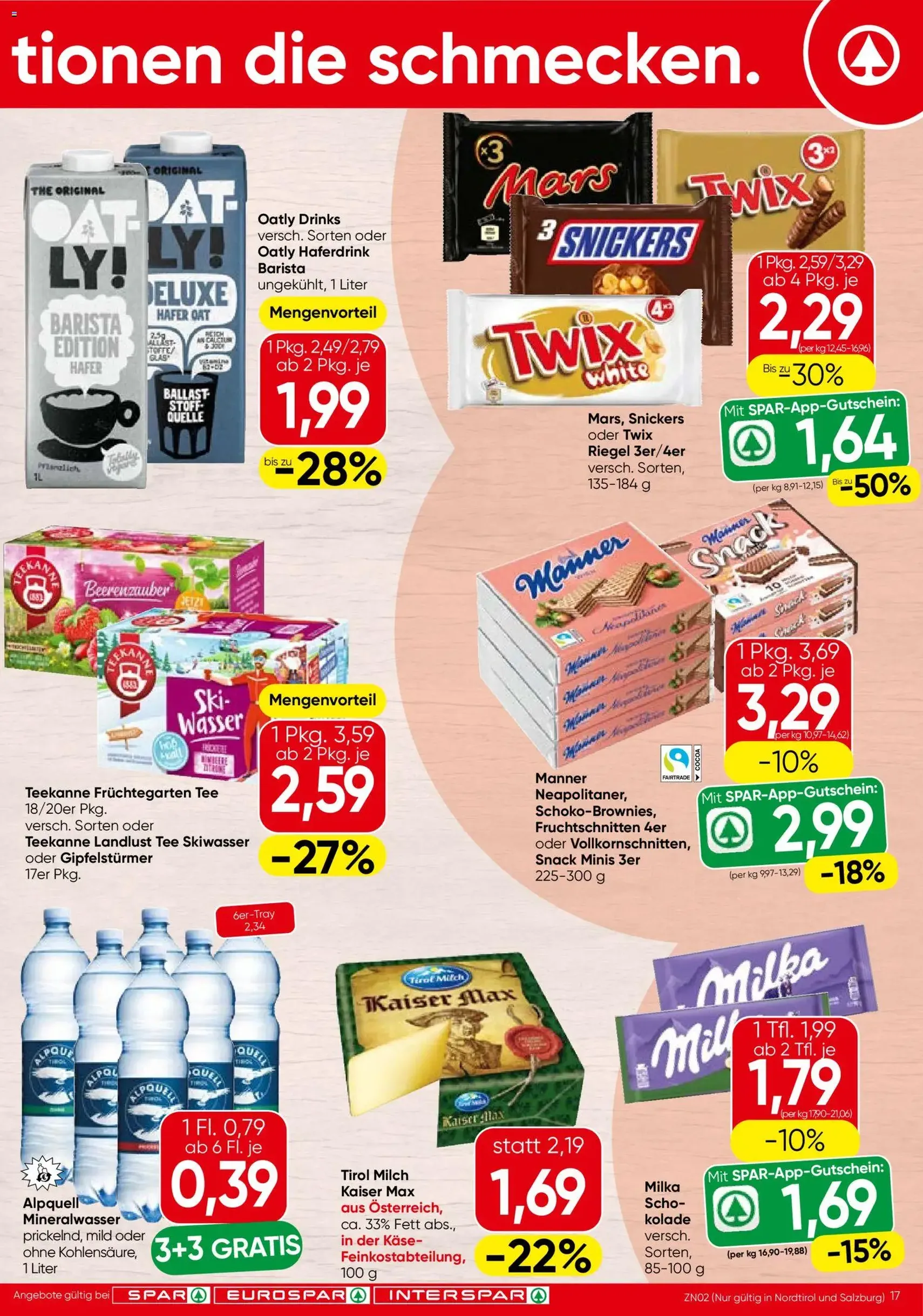 Spar Flugblatt - Gültiger Prospekt ab 22.10.2026, Seite 17 von insgesamt 20