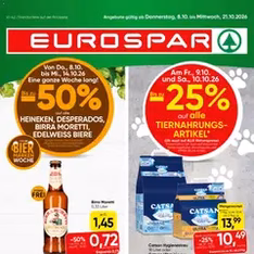 Eurospar Flugblatt - Prospekt Vorschau gültig ab 08.10.2026