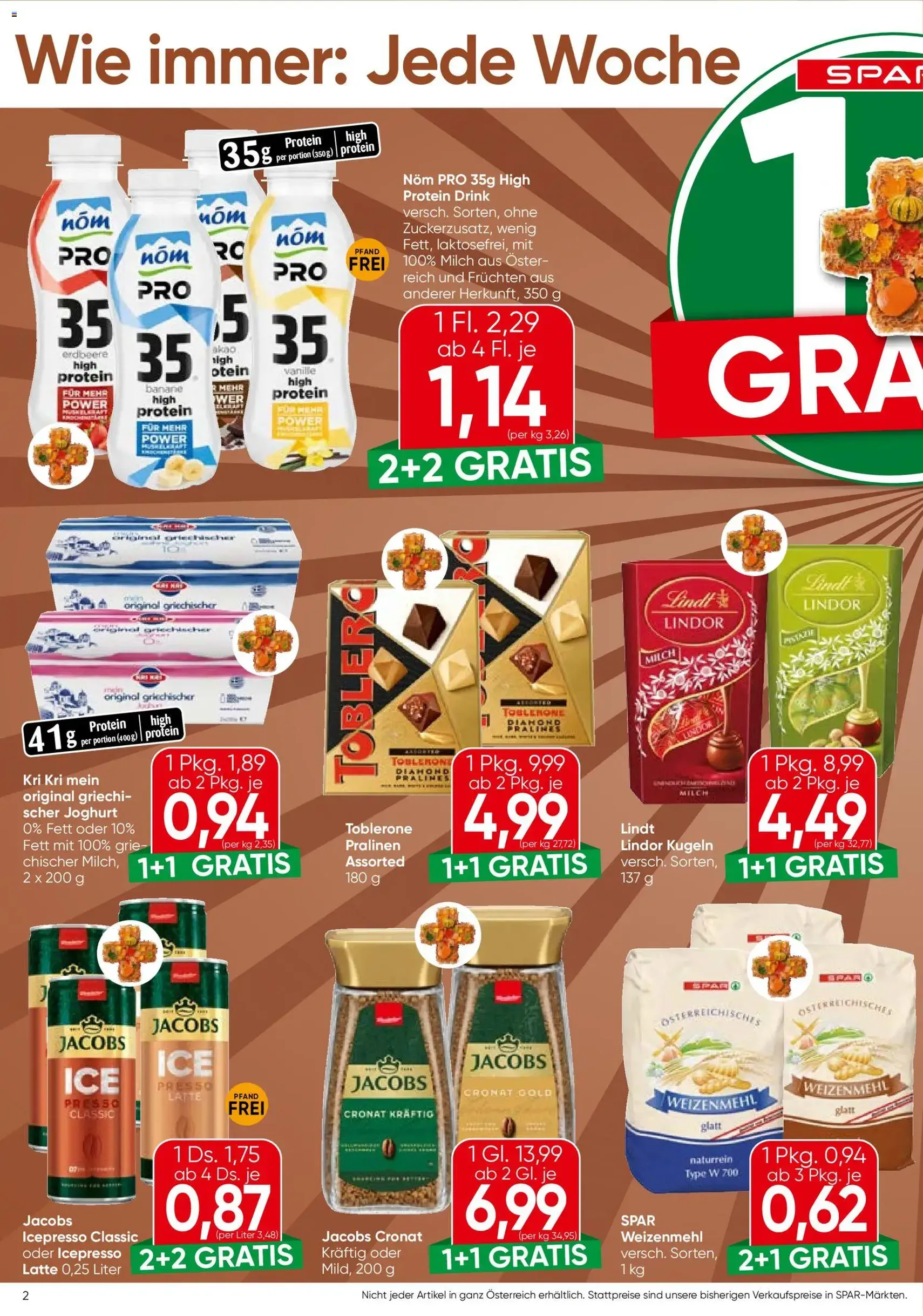 Spar Flugblatt - Gültiger Prospekt ab 22.10.2026, Seite 2 von insgesamt 20