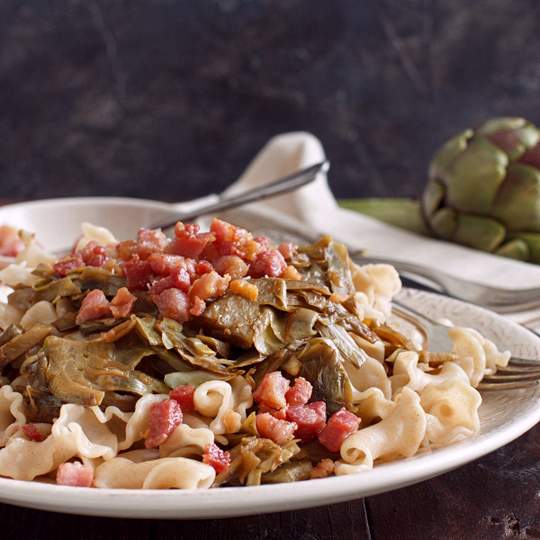 Anteprima ricetta Pasta Salsiccia e Carciofi