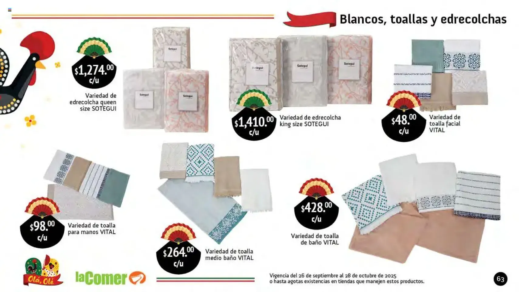 La Comer folleto Olá, Olé - folleto válido desde 26/09/2025 página 63 de 64 La Comer folleto Olá, Olé - folleto válido desde 26/09/2025 página 63 de 64