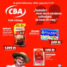 CBA Akciós újság - szórólap előnézete érvényes 2025.08.21. -tól