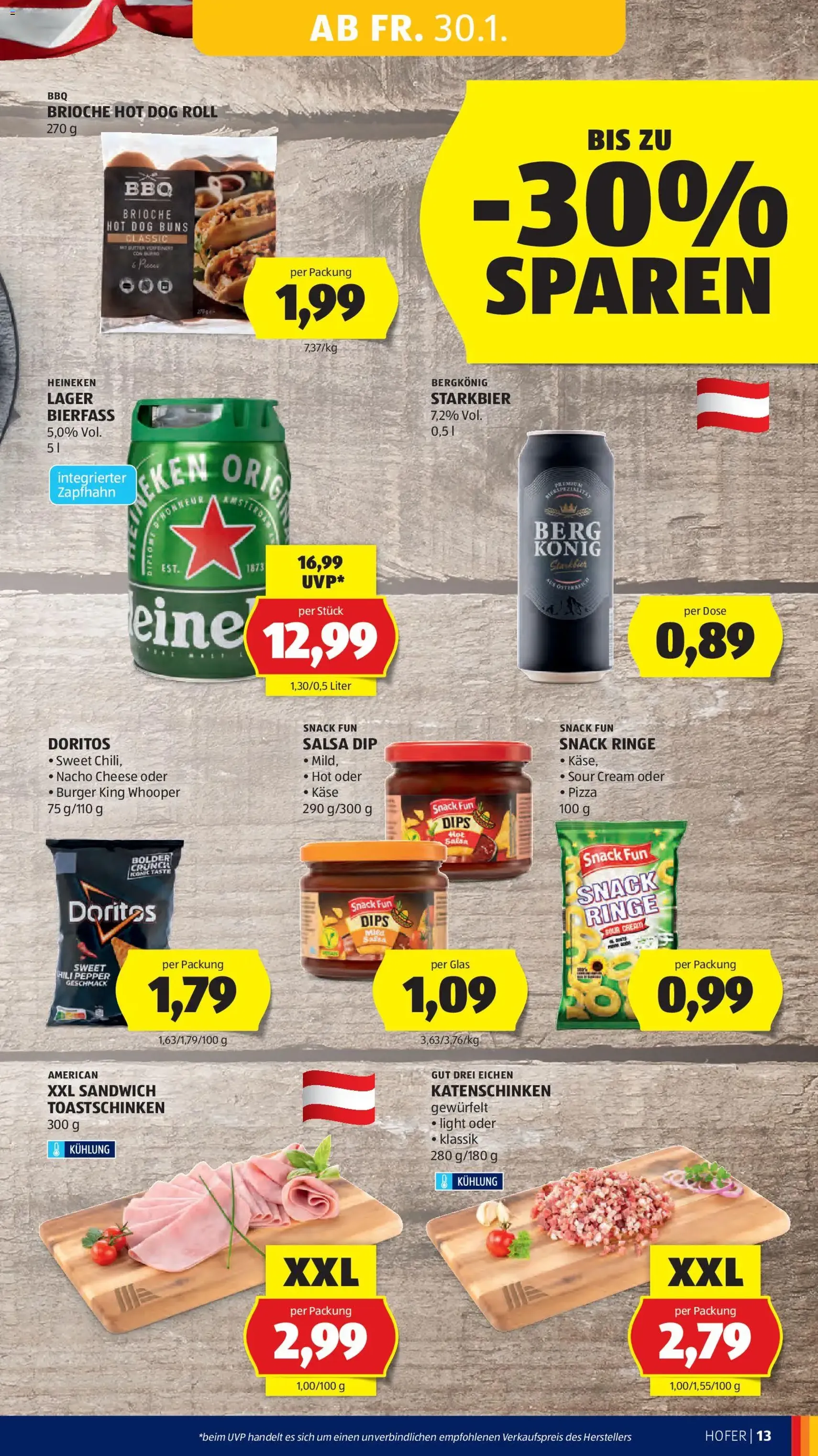 Hofer Flugblatt - Gültiger Prospekt ab 30.01.2026, Seite 15 von insgesamt 41